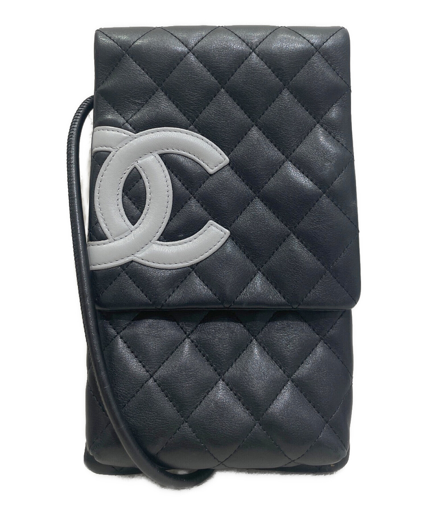 中古・古着通販】CHANEL (シャネル) カンボンミニショルダーバッグ 