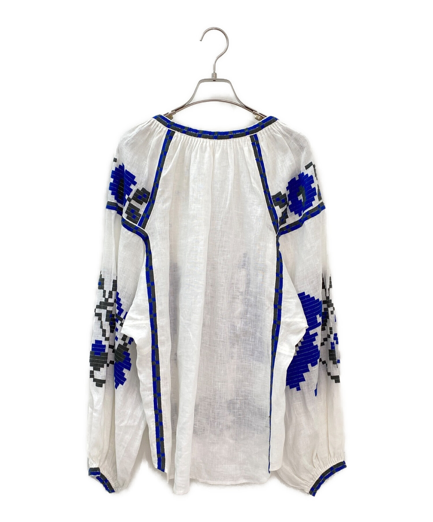 中古・古着通販】vita kin (ヴィタキン) EMBROIDARYブラウス ホワイト 