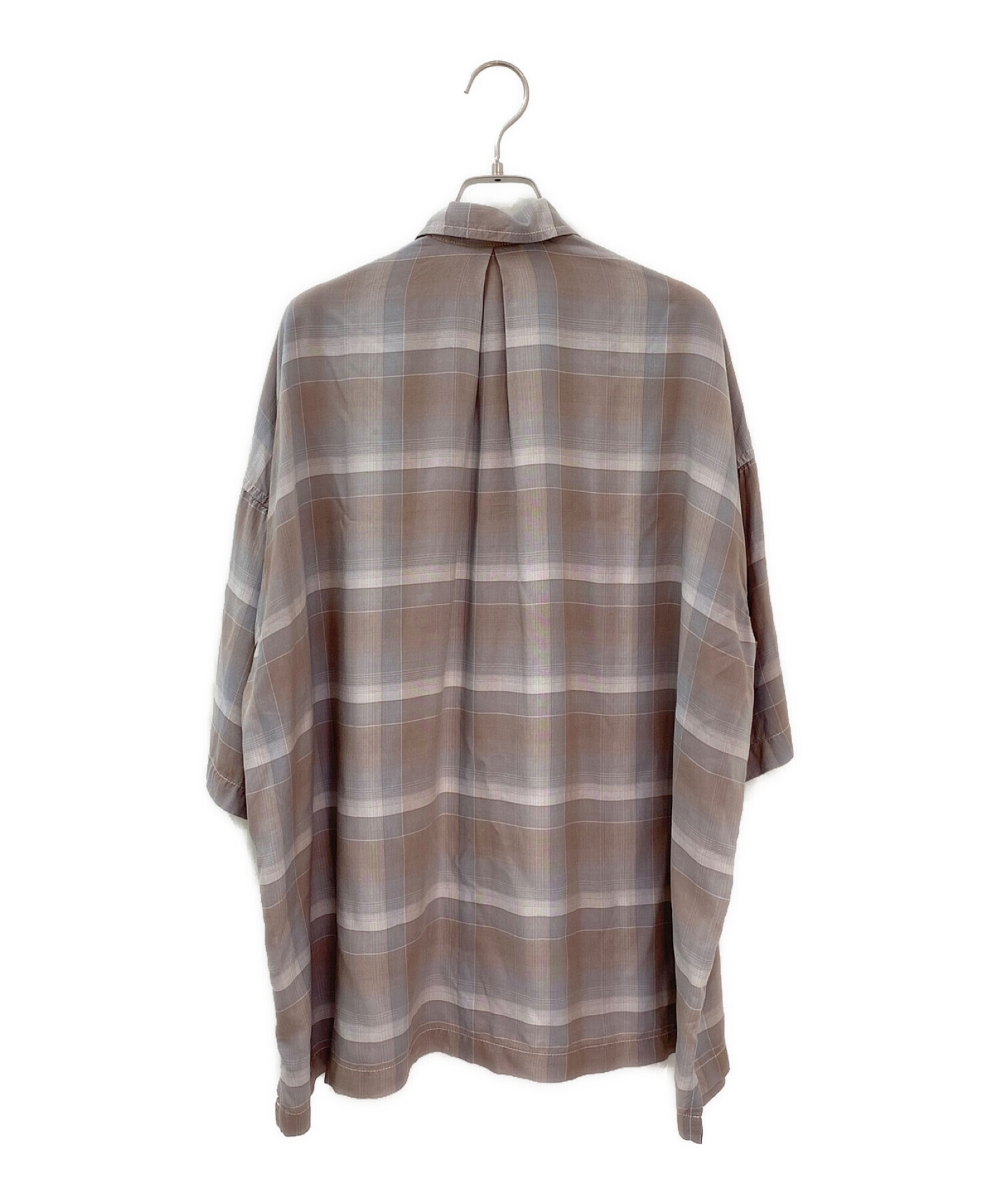 中古・古着通販】REMI RELIEF (レミレリーフ) CHECK 2WAY SHIRT ライト 