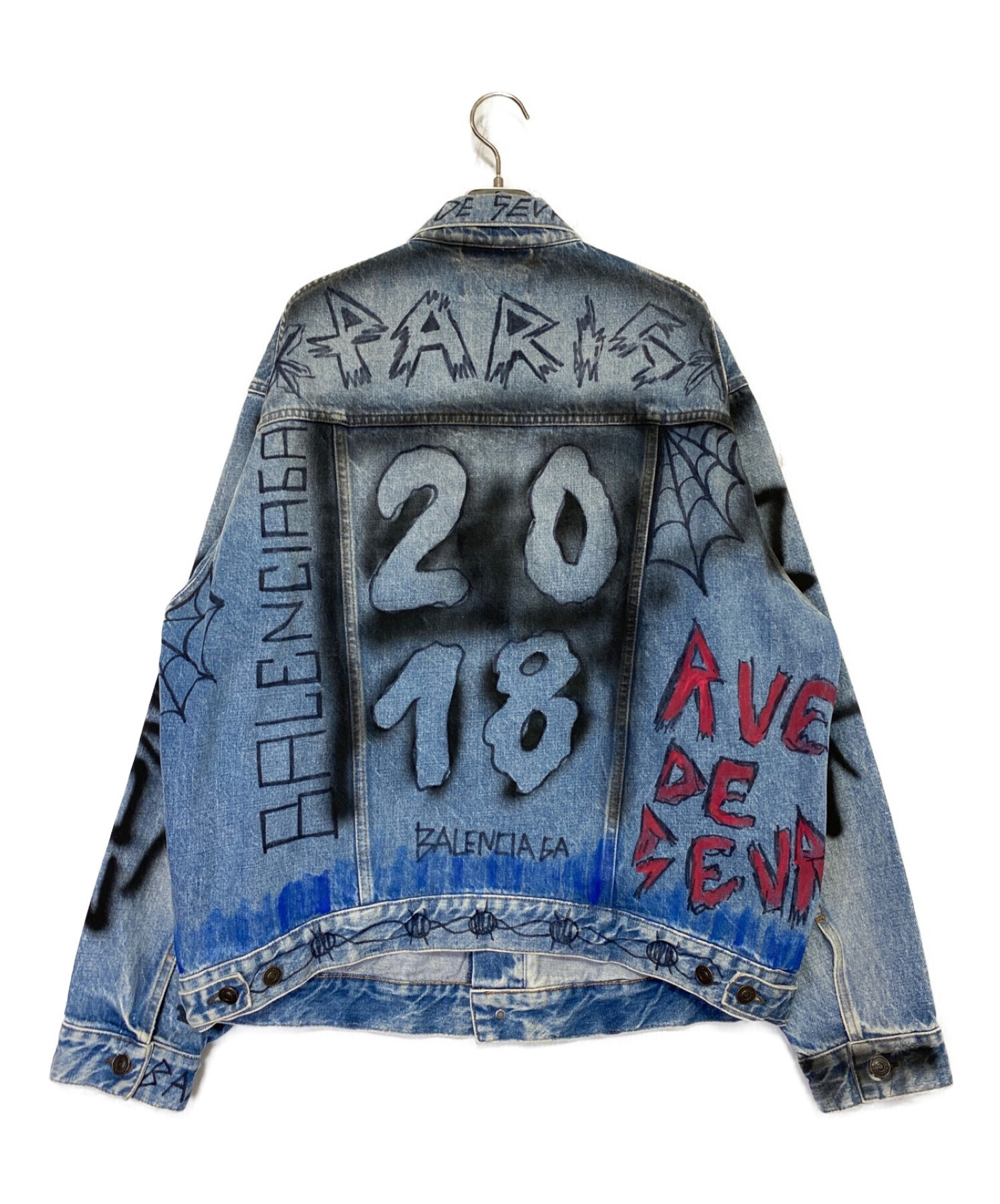 中古・古着通販】BALENCIAGA (バレンシアガ) Graphic Denim Jacket