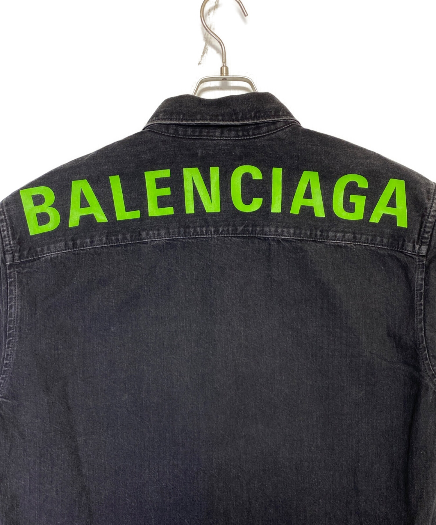 中古・古着通販】BALENCIAGA (バレンシアガ) Rear Printed Denim Shirt