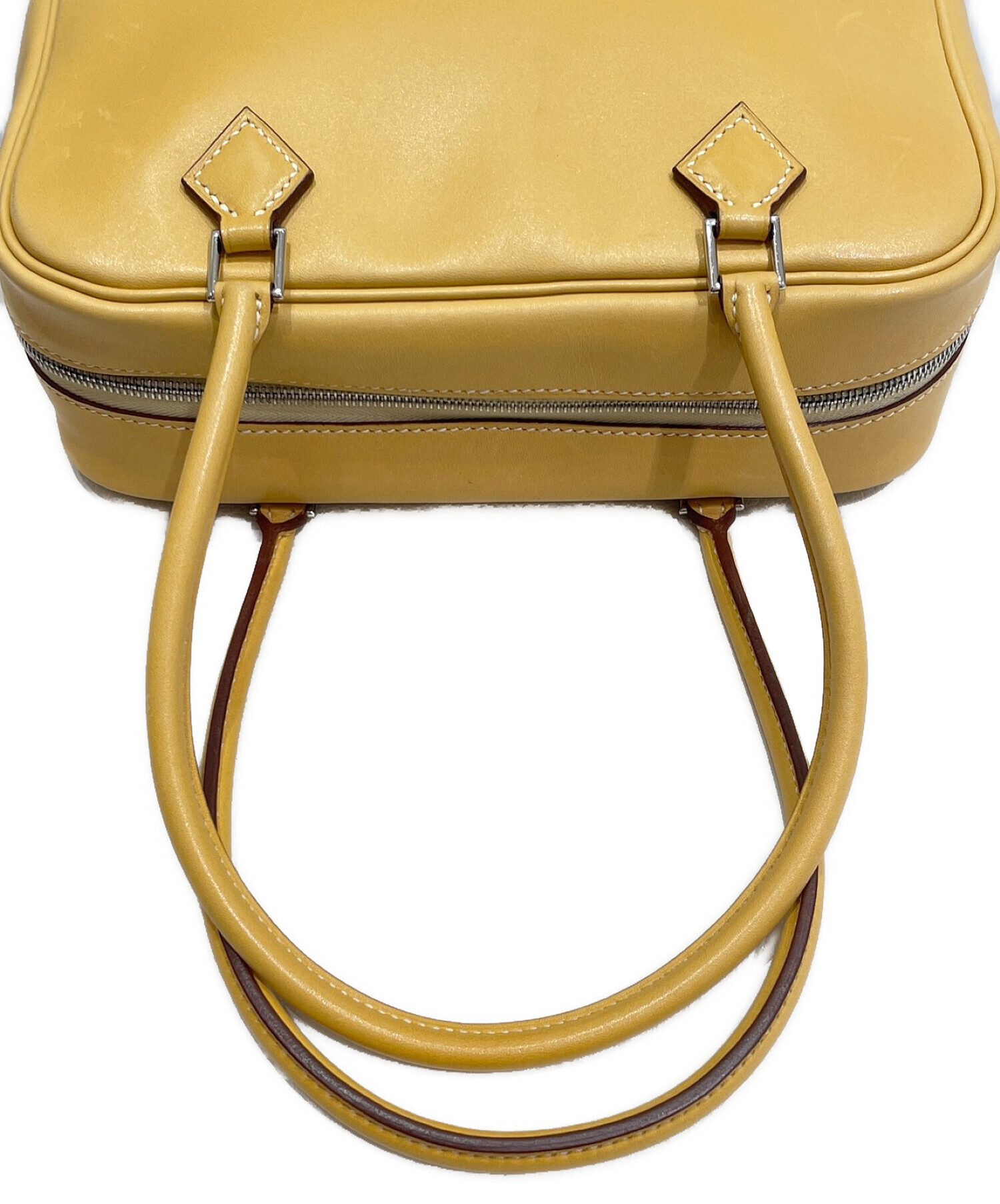 中古・古着通販】HERMES (エルメス) ミニプリュム20 イエロー サイズ 