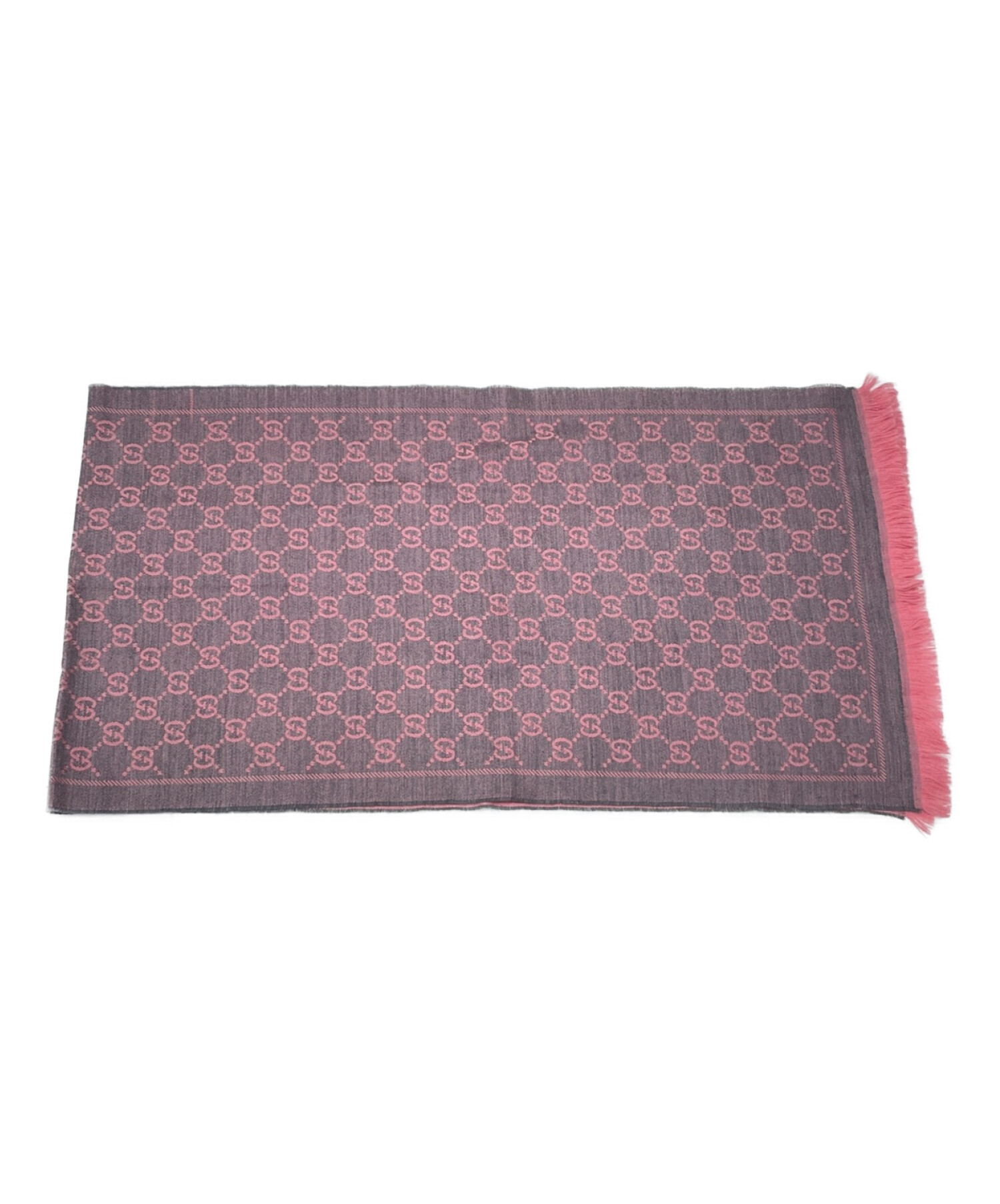 最安値 希少 GUCCI ピンク GG柄 ロゴ マフラー ハート スター レア