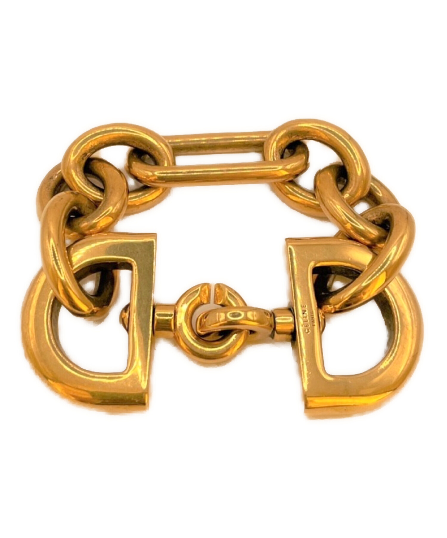 【美品】セリーヌ　チェーン　ブレスレット　ゴールド　アクセサリー　492 5605000052421903_07_9102w.jpeg