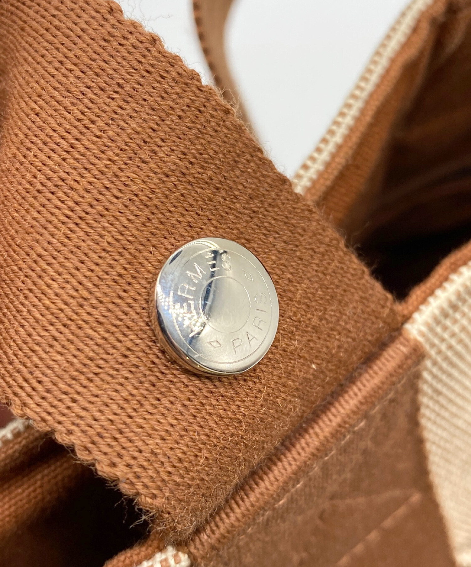 中古・古着通販】HERMES (エルメス) サクソーMM ブラウン×ベージュ 