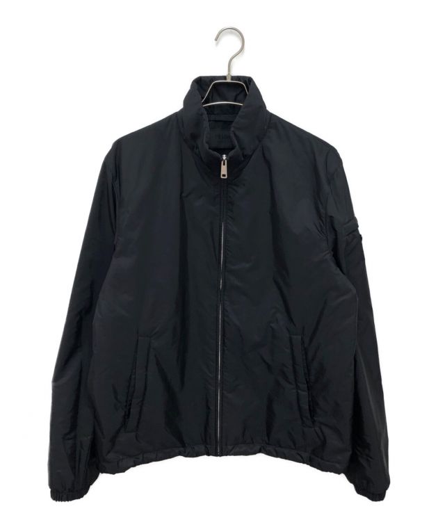 中古・古着通販】PRADA (プラダ) ロゴプレートブルゾン ブラック