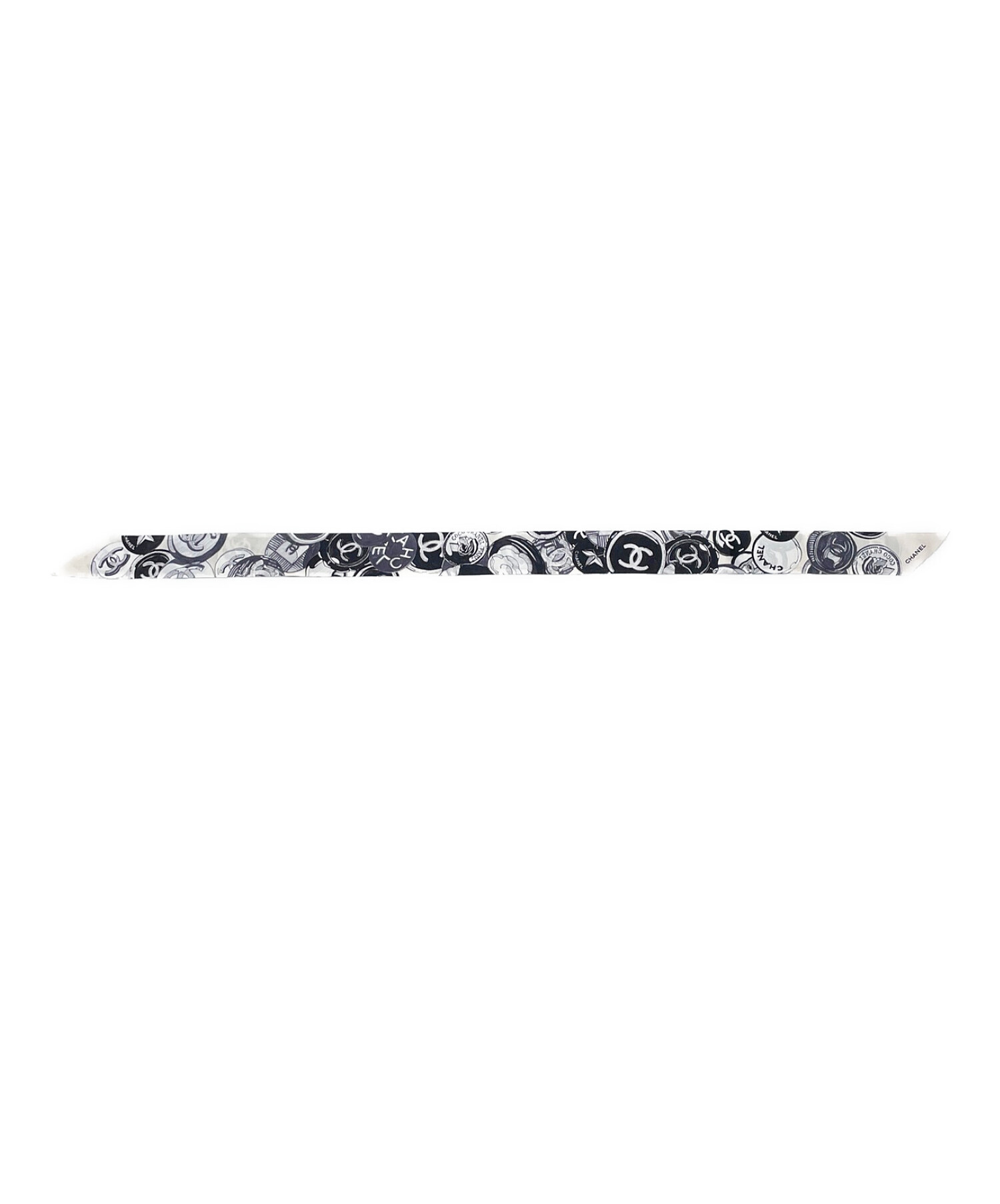 中古・古着通販】CHANEL (シャネル) ツイリー ホワイト×ブラック