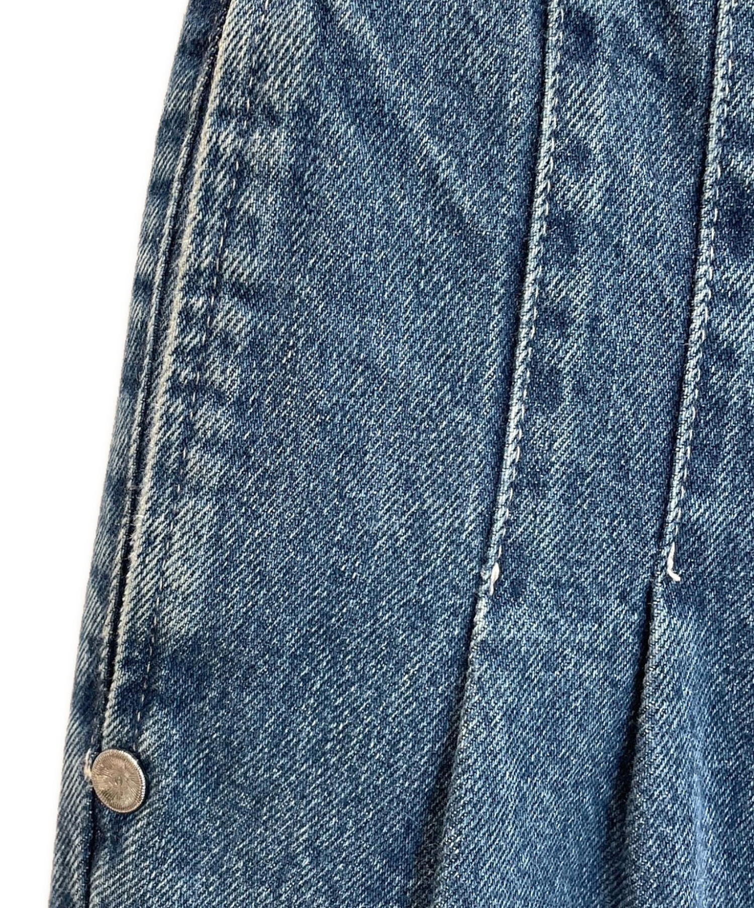 中古・古着通販】CHANEL (シャネル) タックテーパードデニムパンツ 