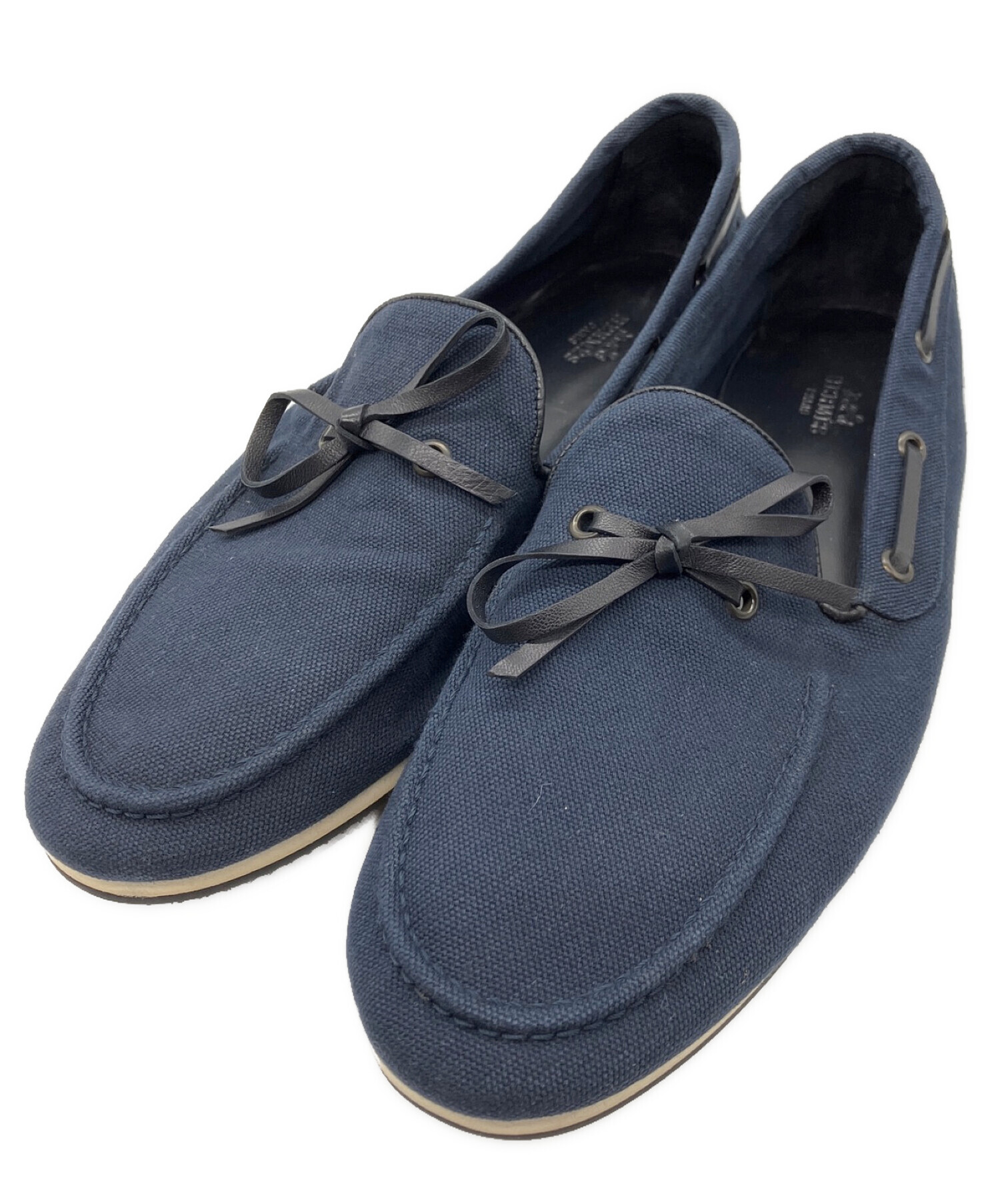 中古・古着通販】HERMES (エルメス) キャンバスデッキシューズ