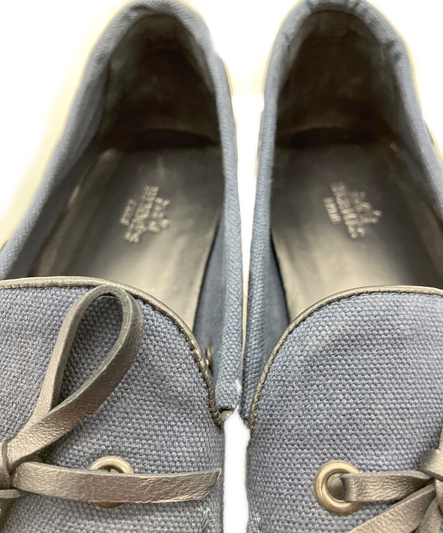 中古・古着通販】HERMES (エルメス) キャンバスデッキシューズ