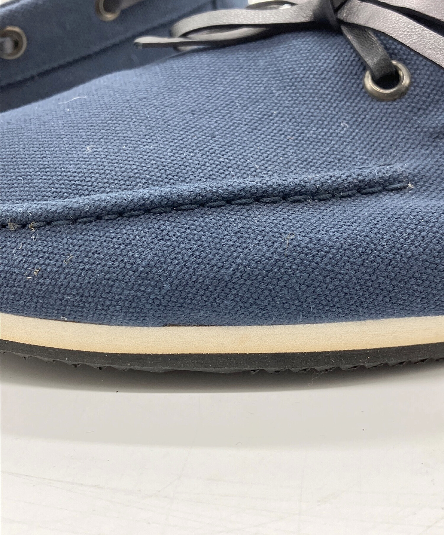 エルメス　デッキシューズ　ヴィンテージ 中古・古着通販】HERMES (エルメス) キャンバスデッキシューズ