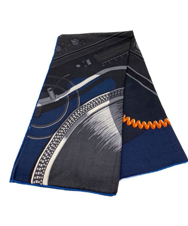 中古・古着通販】HERMES (エルメス) CARRE H100 LAST NIGHT ネイビー