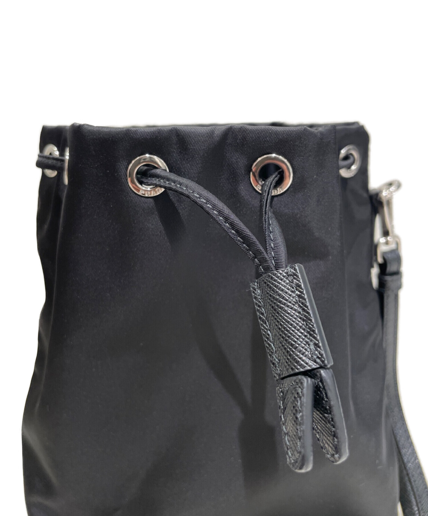 中古・古着通販】PRADA (プラダ) 巾着ポーチ ブラック サイズ