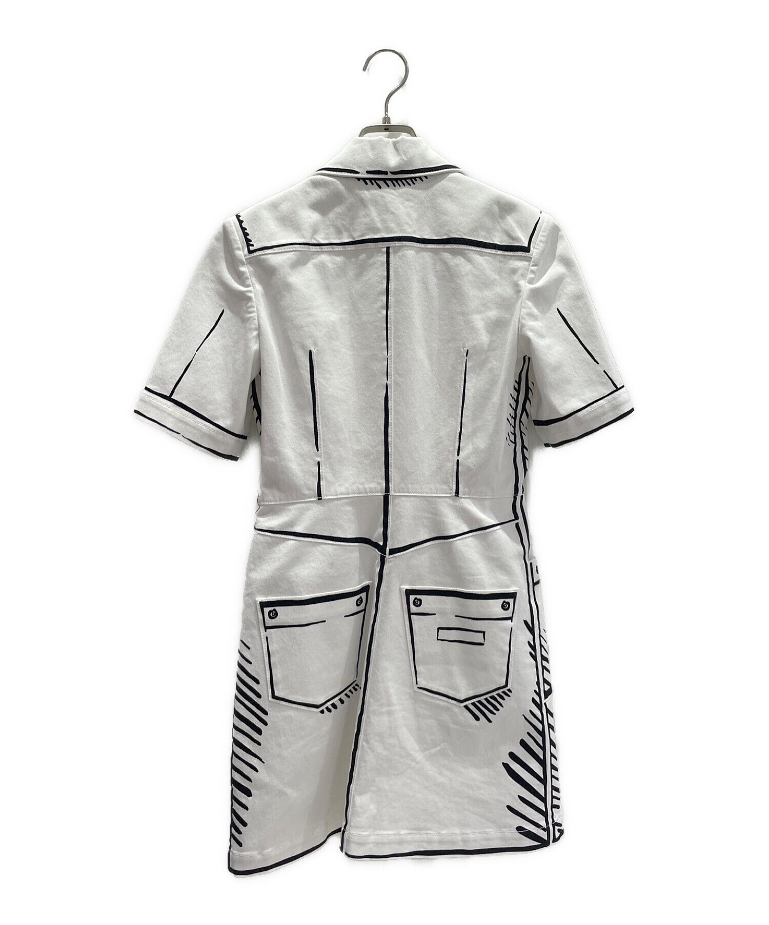 【名古屋】フェンディ カリフォルニアスカイ FW0245AC8Y 46 ブルゾン MA-1 MA1 ホワイト 白 上着 ジャケット 未使用