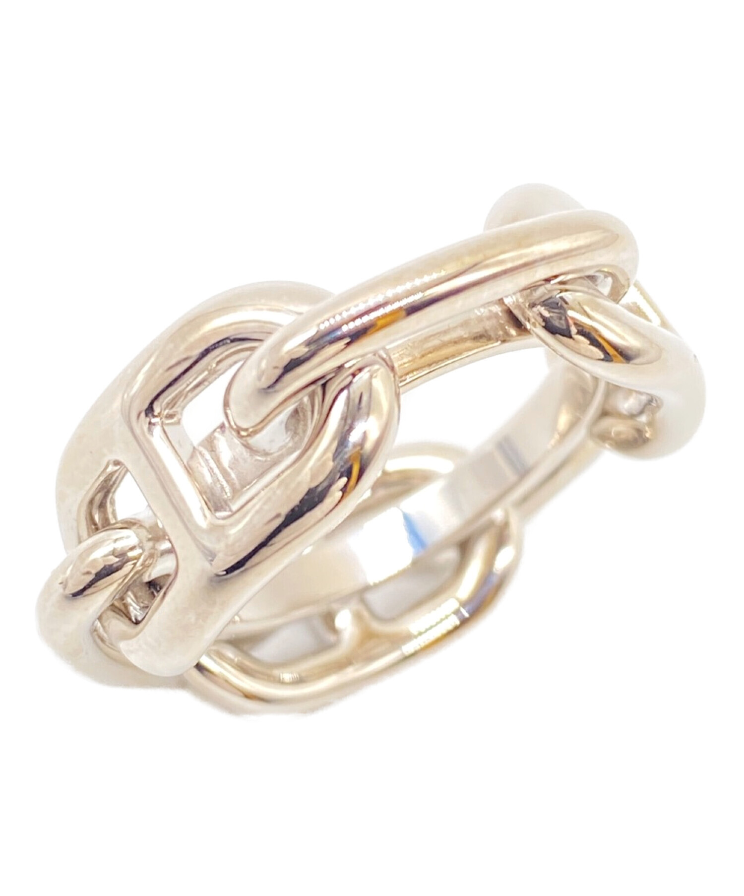 中古・古着通販】HERMES (エルメス) スカーフリング シルバー サイズ