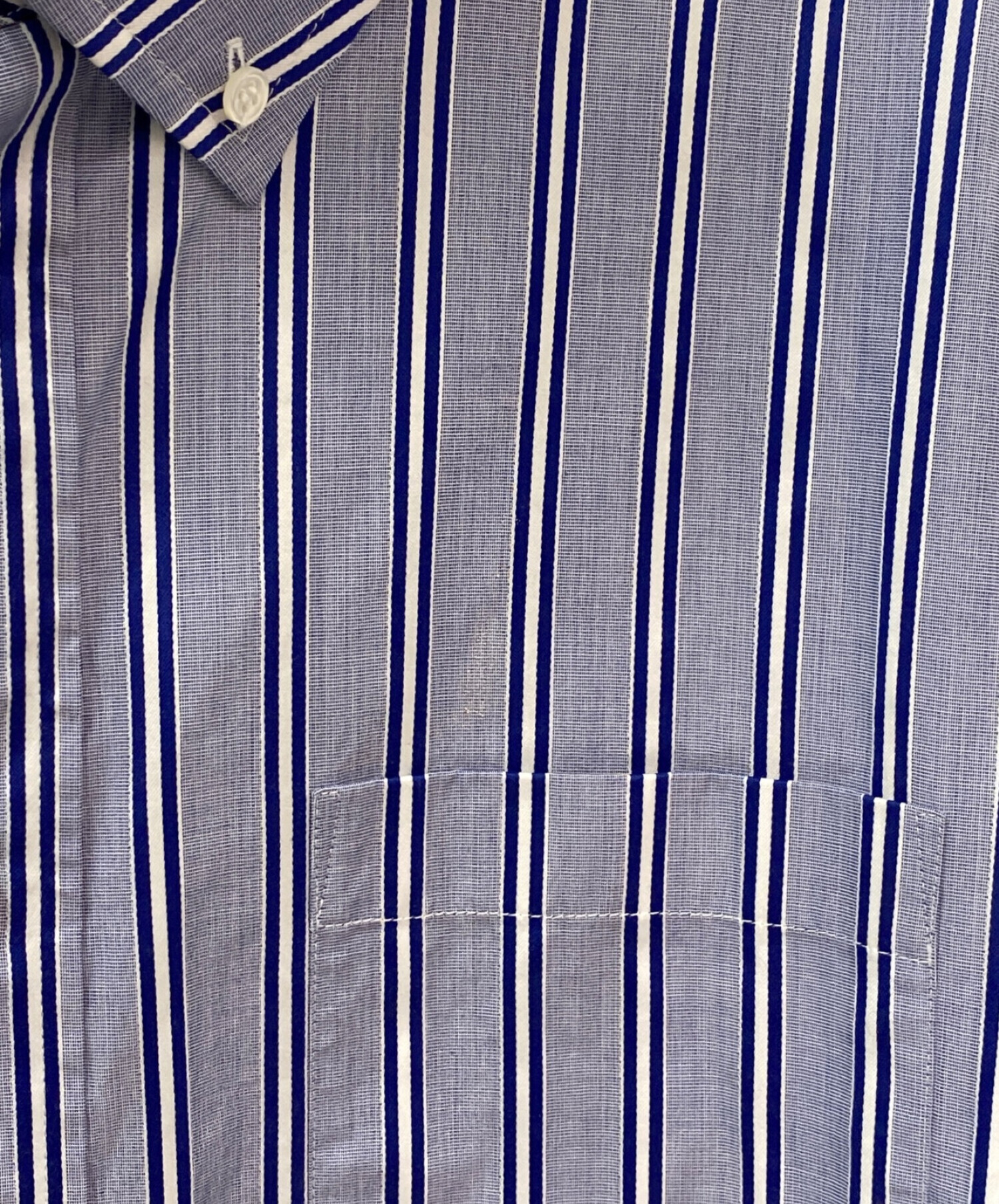 BALENCIAGA ストライプ長袖シャツ 34 BALENCIAGA（バレンシアガ） ストライプ柄長袖シャツ 34 ブルー