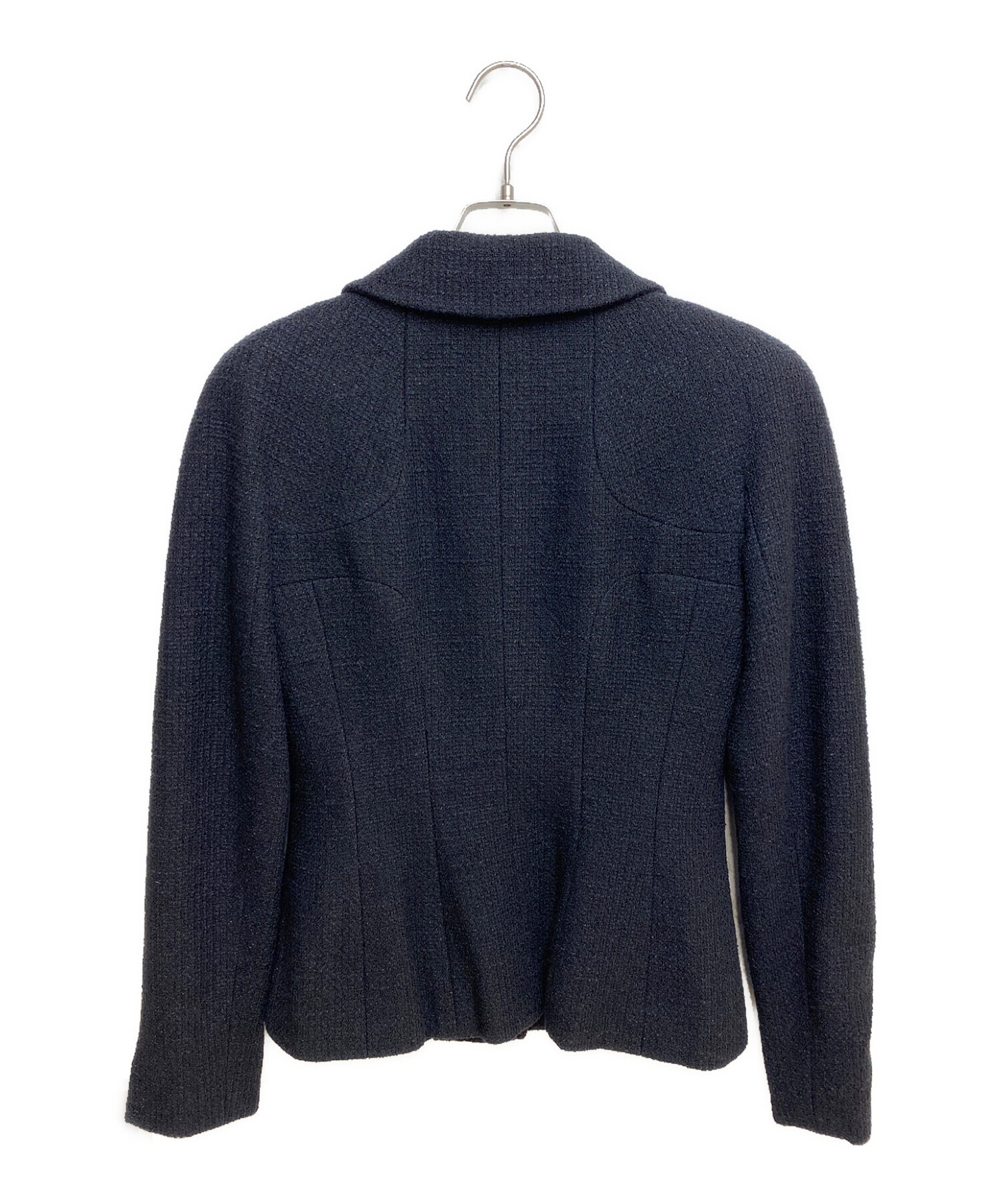 中古・古着通販】CHANEL (シャネル) ツイードジャケット ブラック