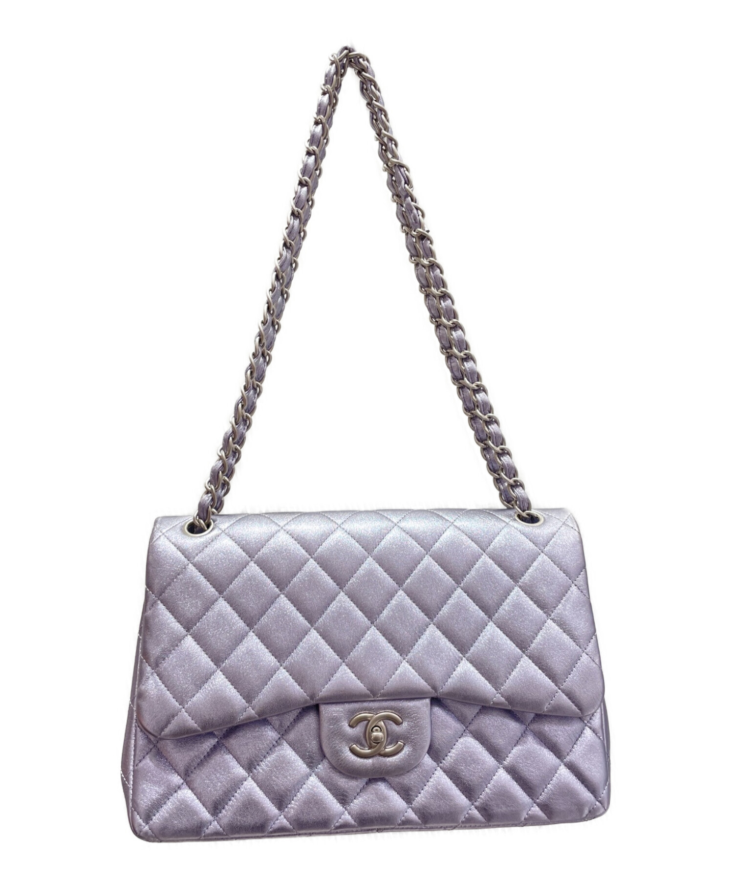 中古・古着通販】CHANEL (シャネル) マトラッセ30 メタリックパープル 
