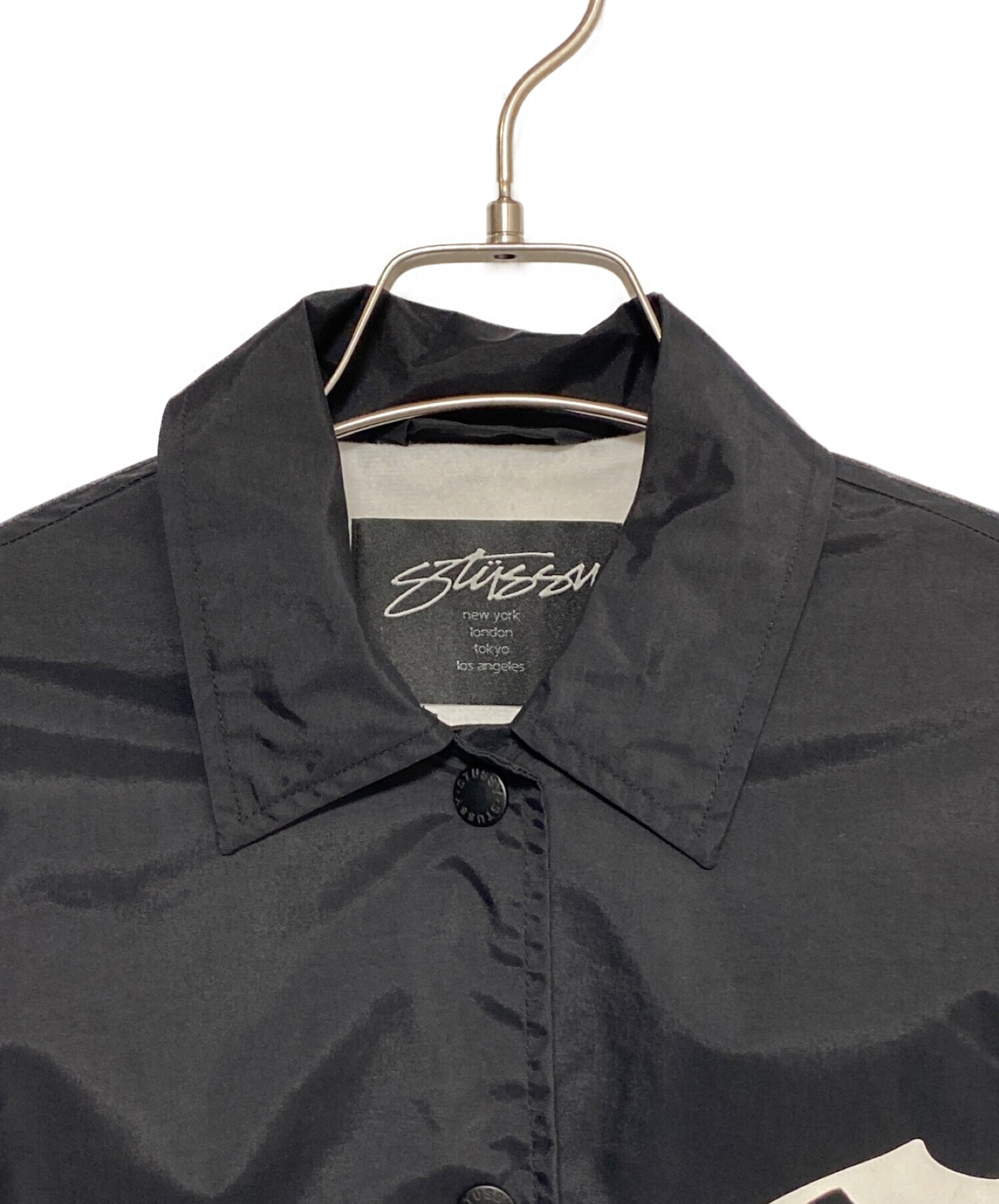 中古・古着通販】stussy (ステューシー) コーチジャケット ブラック