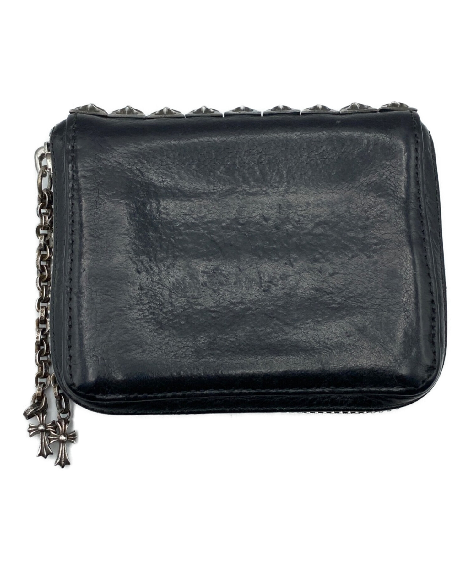 中古・古着通販】CHROME HEARTS (クロムハーツ) 3SIDE ZIP PYRMD STDS 