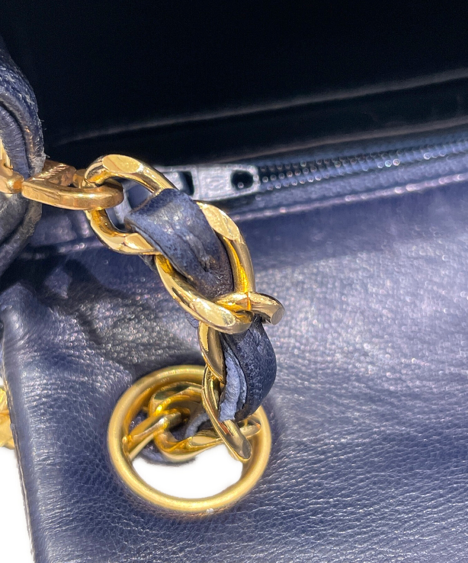 中古・古着通販】CHANEL (シャネル) ミニマトラッセ ネイビー サイズ 