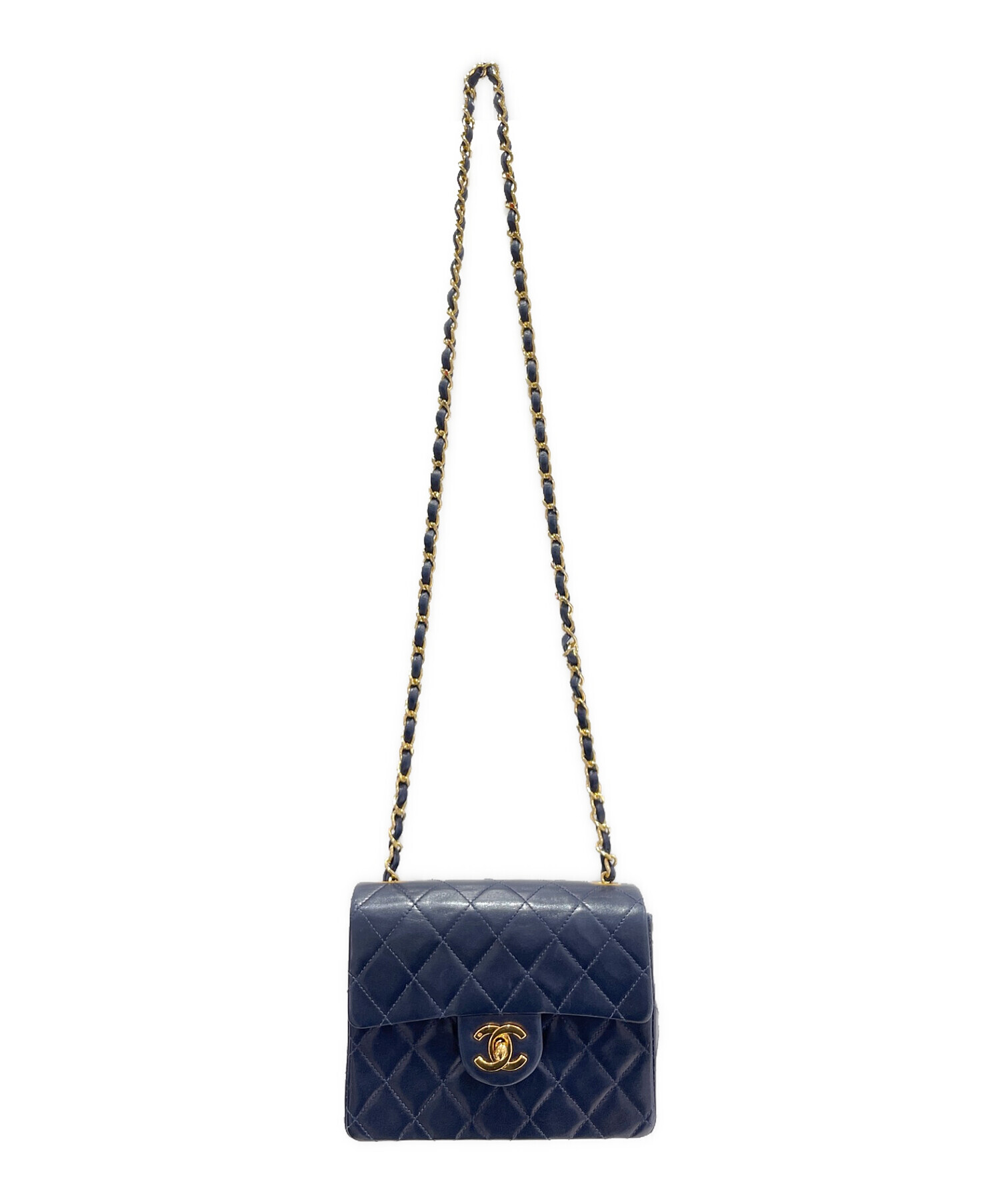 中古・古着通販】CHANEL (シャネル) ミニマトラッセ ネイビー サイズ 