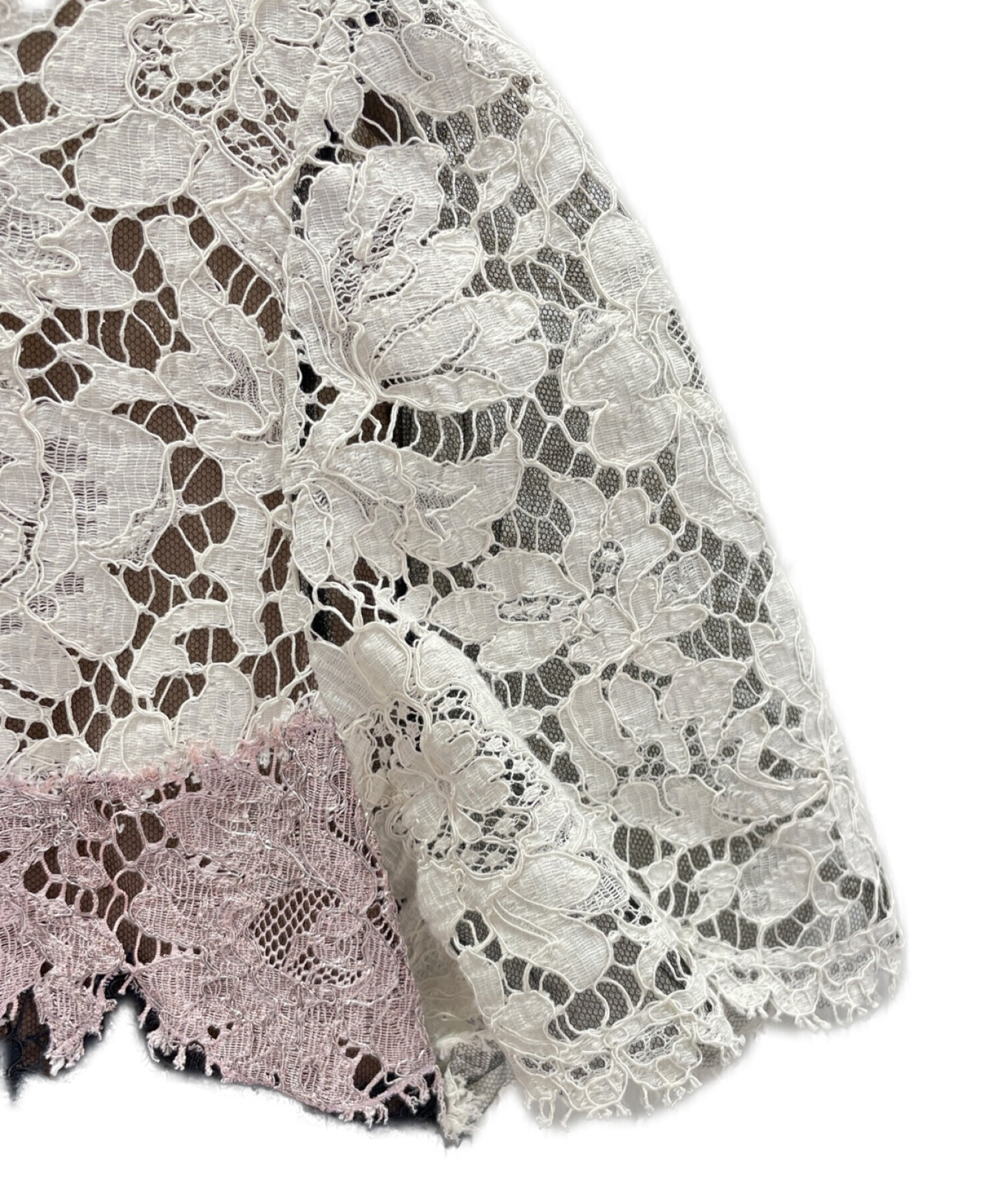 中古・古着通販】VALENTINO (ヴァレンティノ) レース切替ワンピース