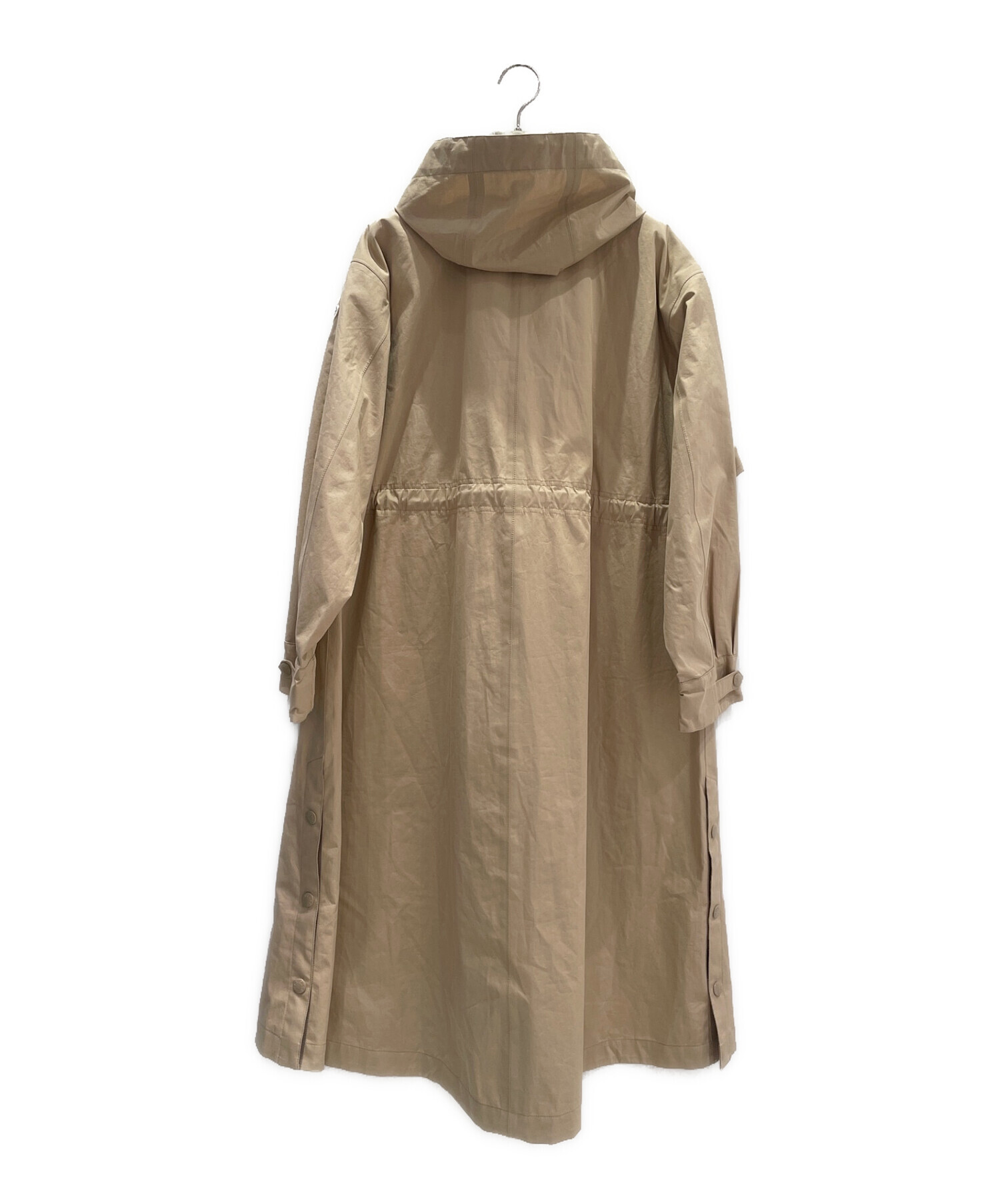 Moncler モンクレール　コート ベージュ取り外しフード付きサイズ1 中古・古着通販】MONCLER (モンクレール) MOUTARDE ベージュ サイズ:1