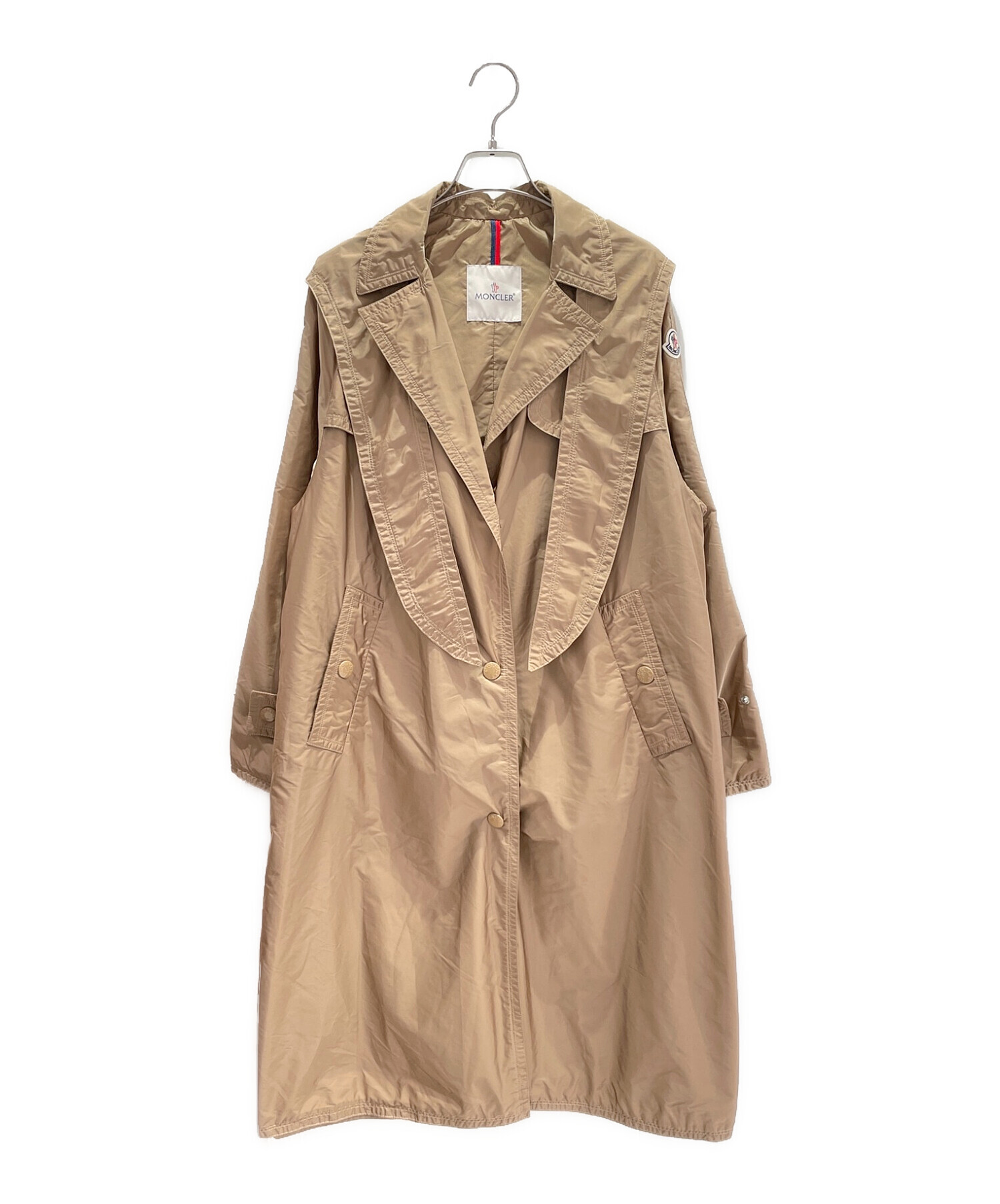 【未使用級】MONCLER PRUMIERトレンチコート　ベージュ　0サイズ 中古・古着通販】MONCLER (モンクレール) VANILLE カーキ｜ブランド