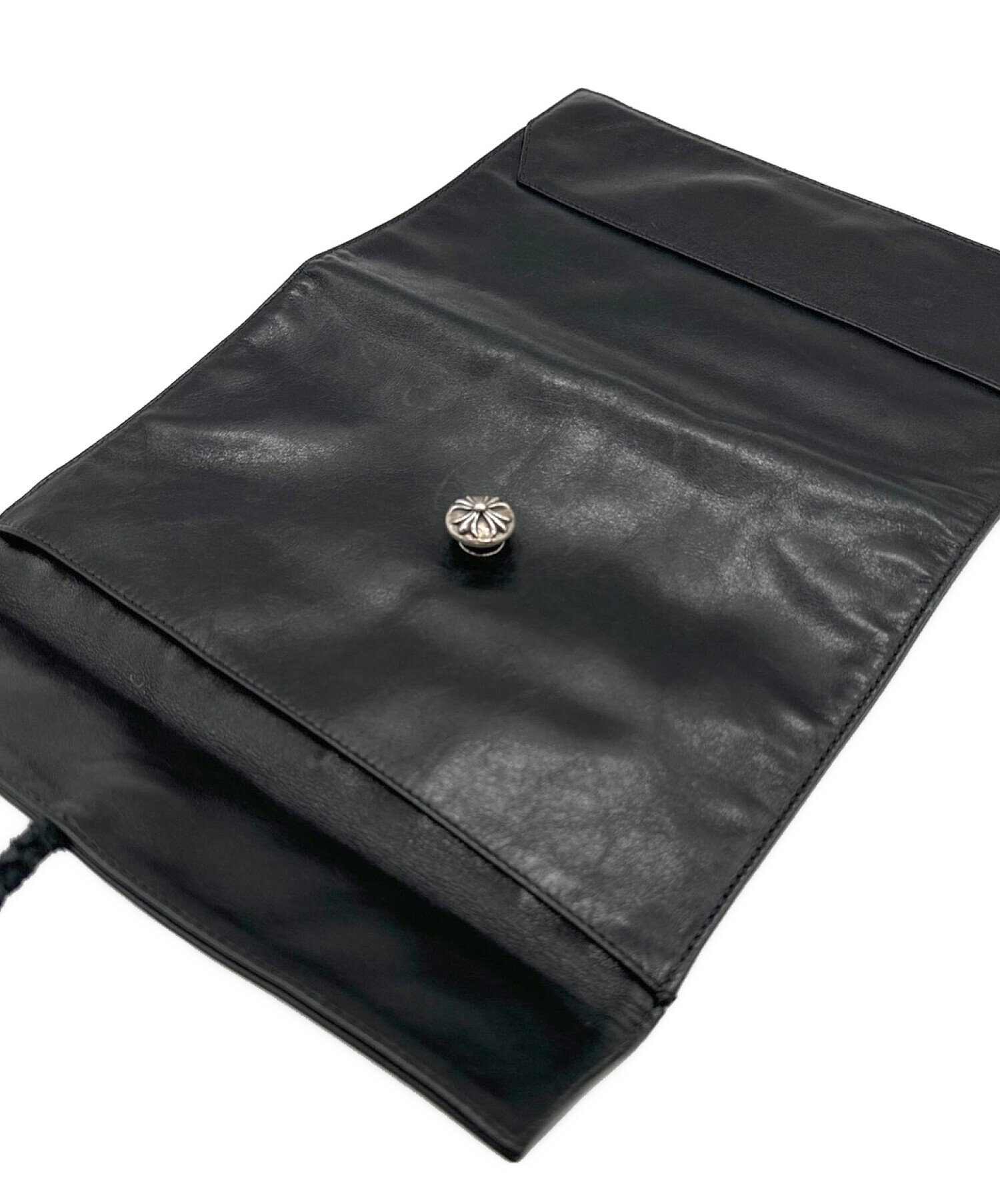 クロムハーツ　レザーケース　ポーチ 中古・古着通販】CHROME HEARTS (クロムハーツ) クロスボールコンチョ