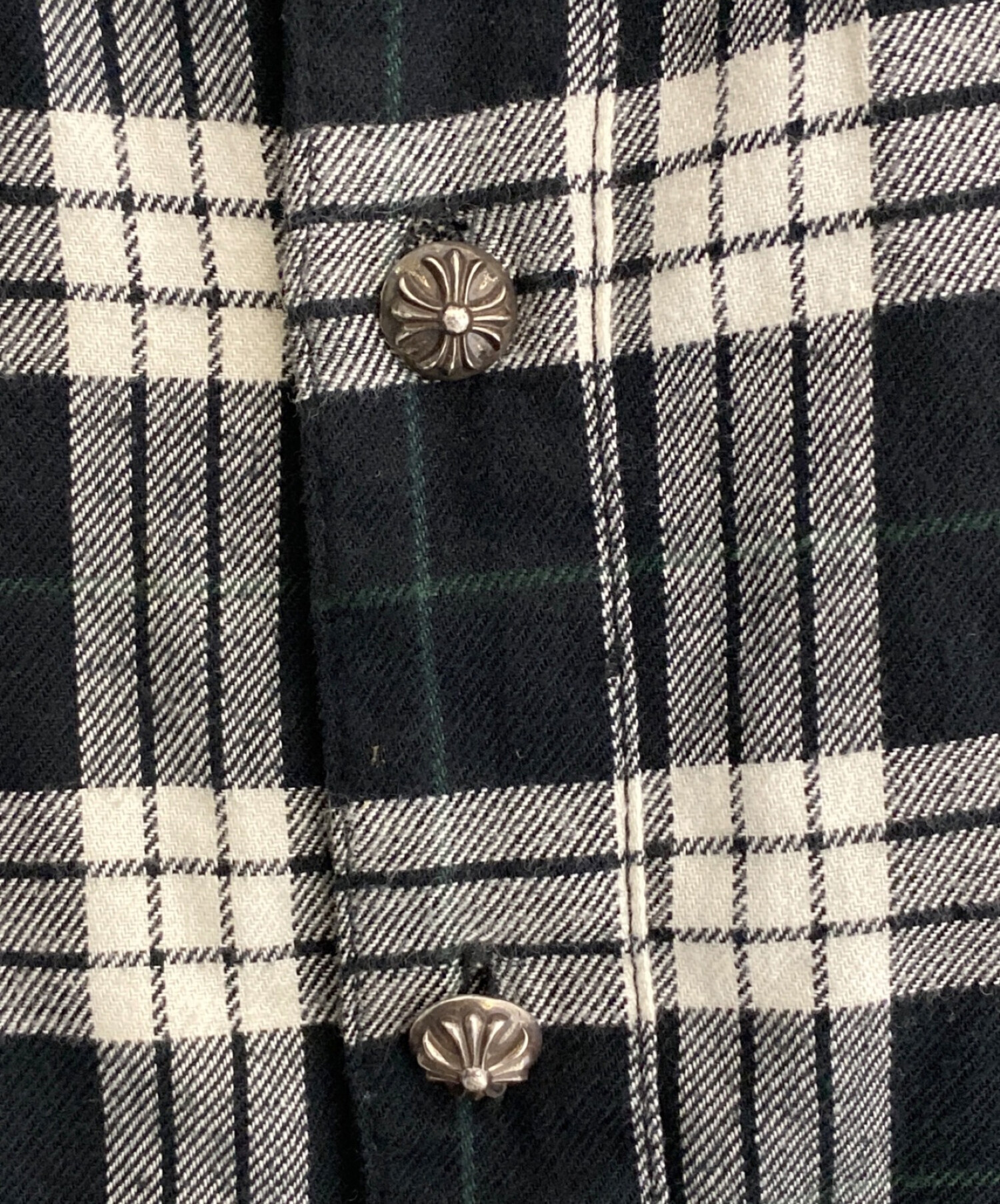 中古・古着通販】CHROME HEARTS (クロムハーツ) チェックシャツ