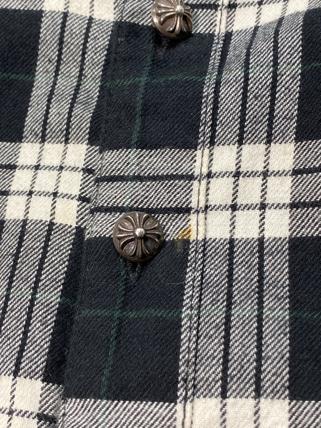 ✨新品未使用✨クロムハーツ　チェックシャツ　正規店購入　希少　サイズS 中古・古着通販】CHROME HEARTS (クロムハーツ) チェックシャツ