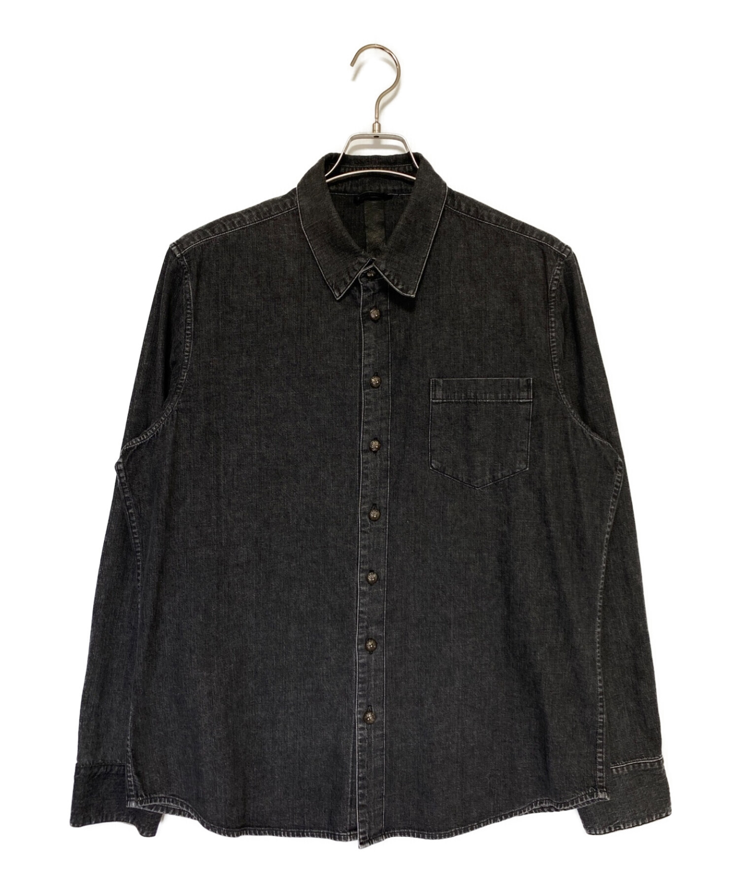 中古・古着通販】CHROME HEARTS (クロムハーツ) シルバーボタンデニム 