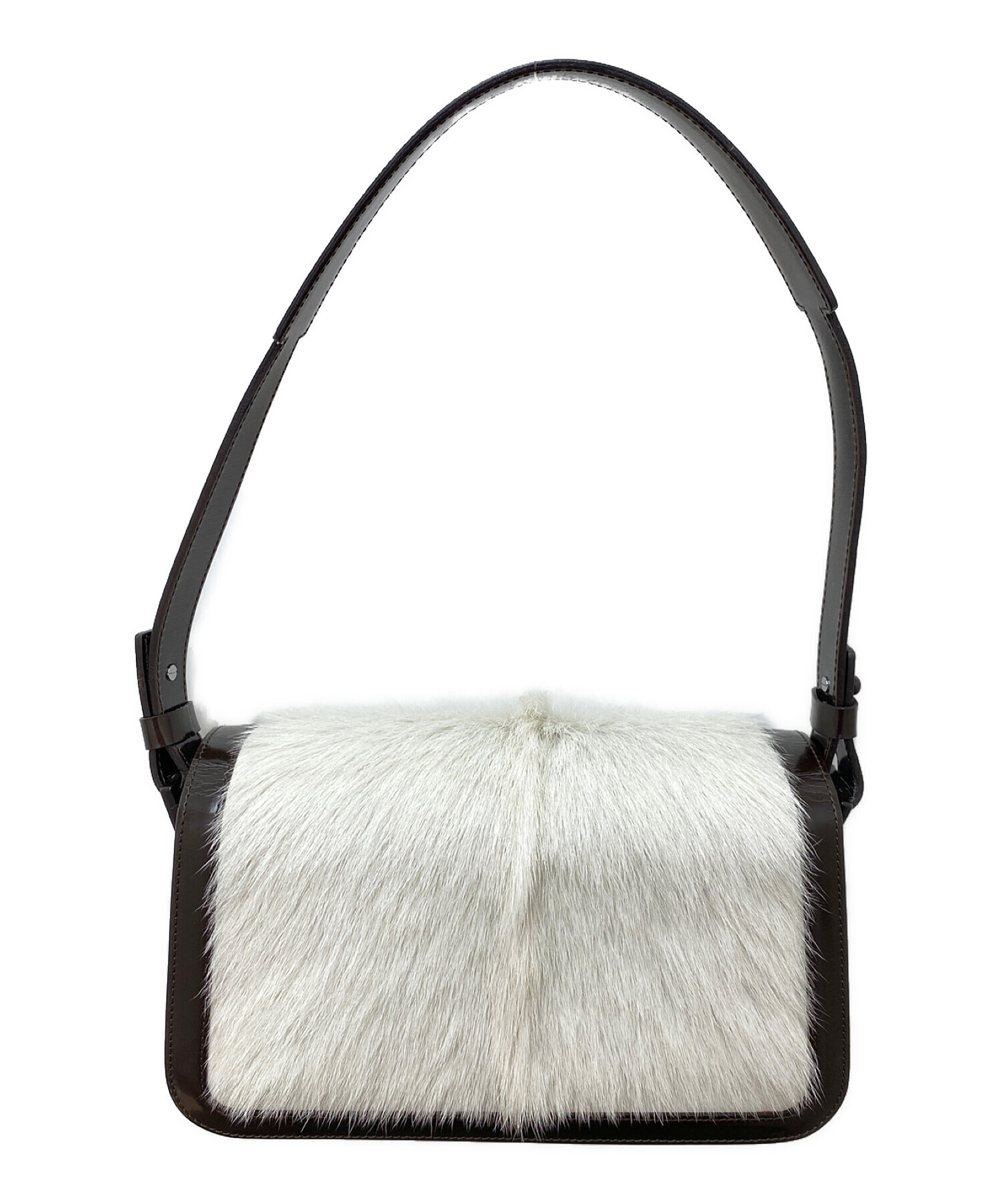中古・古着通販】CELINE (セリーヌ) ハラコ切替ショルダーバッグ 