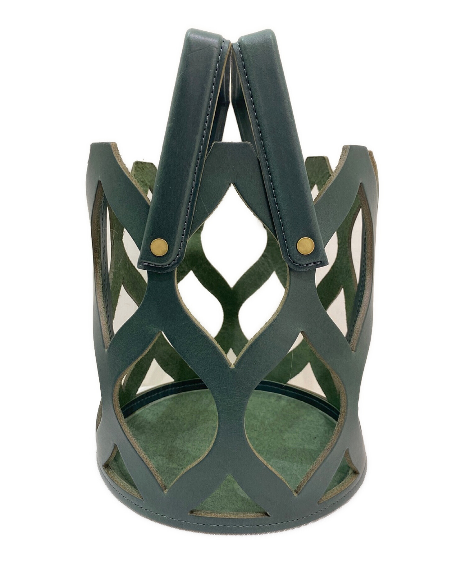 ラドロー ファーバッグ グリーン 中古・古着通販】LUDLOW (ラドロー