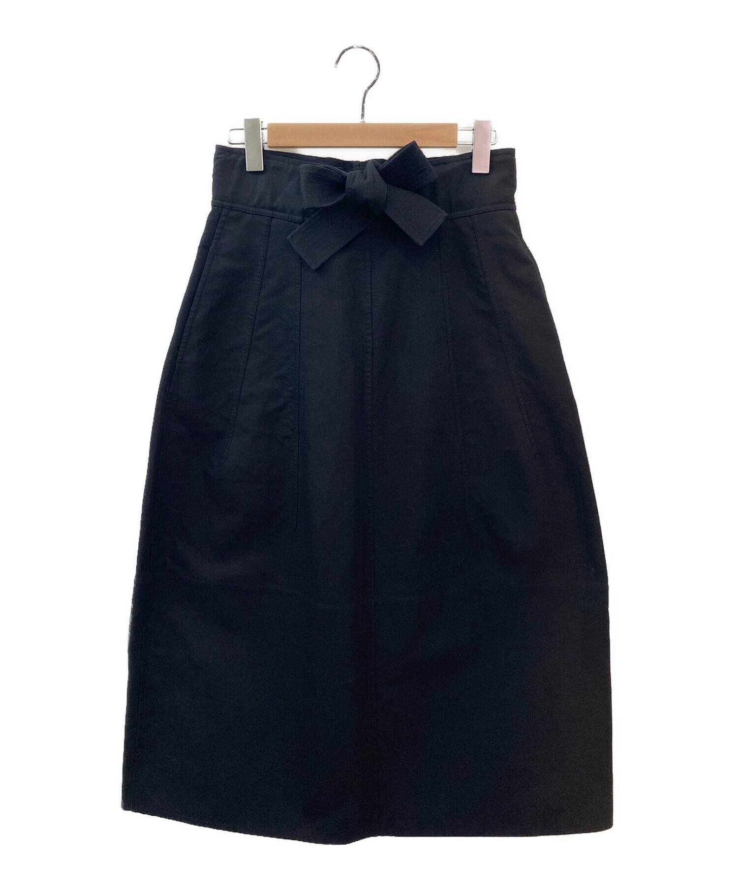 ジルサンダー　スカート　シルク１００％ 中古・古着通販】JIL SANDER (ジルサンダー) ウエストリボンロング