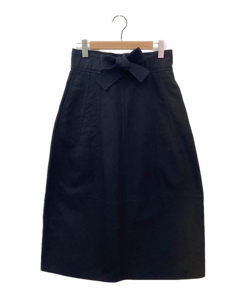 新品　JIL SANDER 黒 ジルサンダー　スカート　ロング　スカート　34 中古・古着通販】JIL SANDER (ジルサンダー) ウエストリボンロング