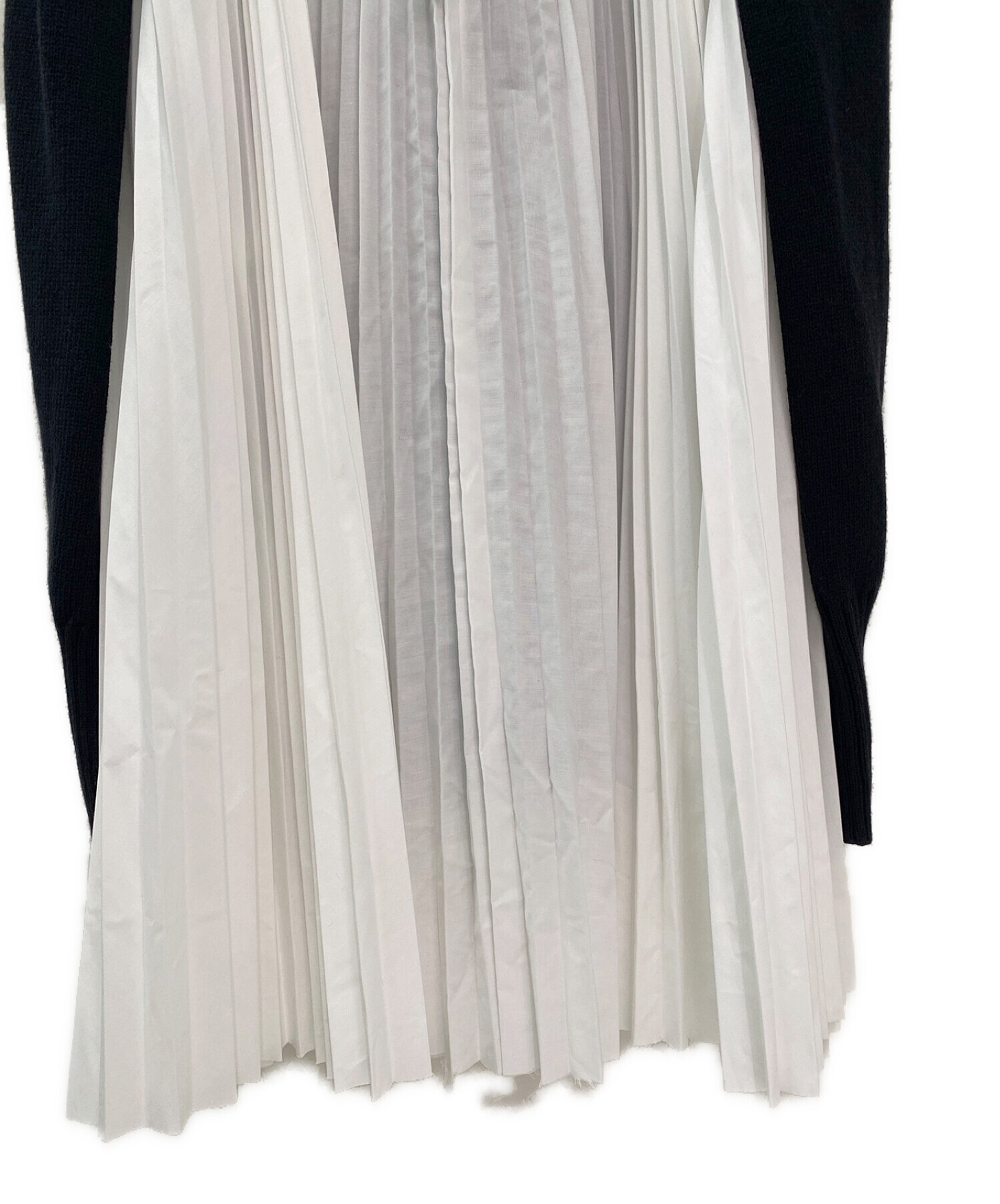 未使用品 サカイ sacai 2017SS ワンピース プリーツ ドッキング 美品 17aw サカイ sacai タートルネック プリーツ ワンピース ドレス