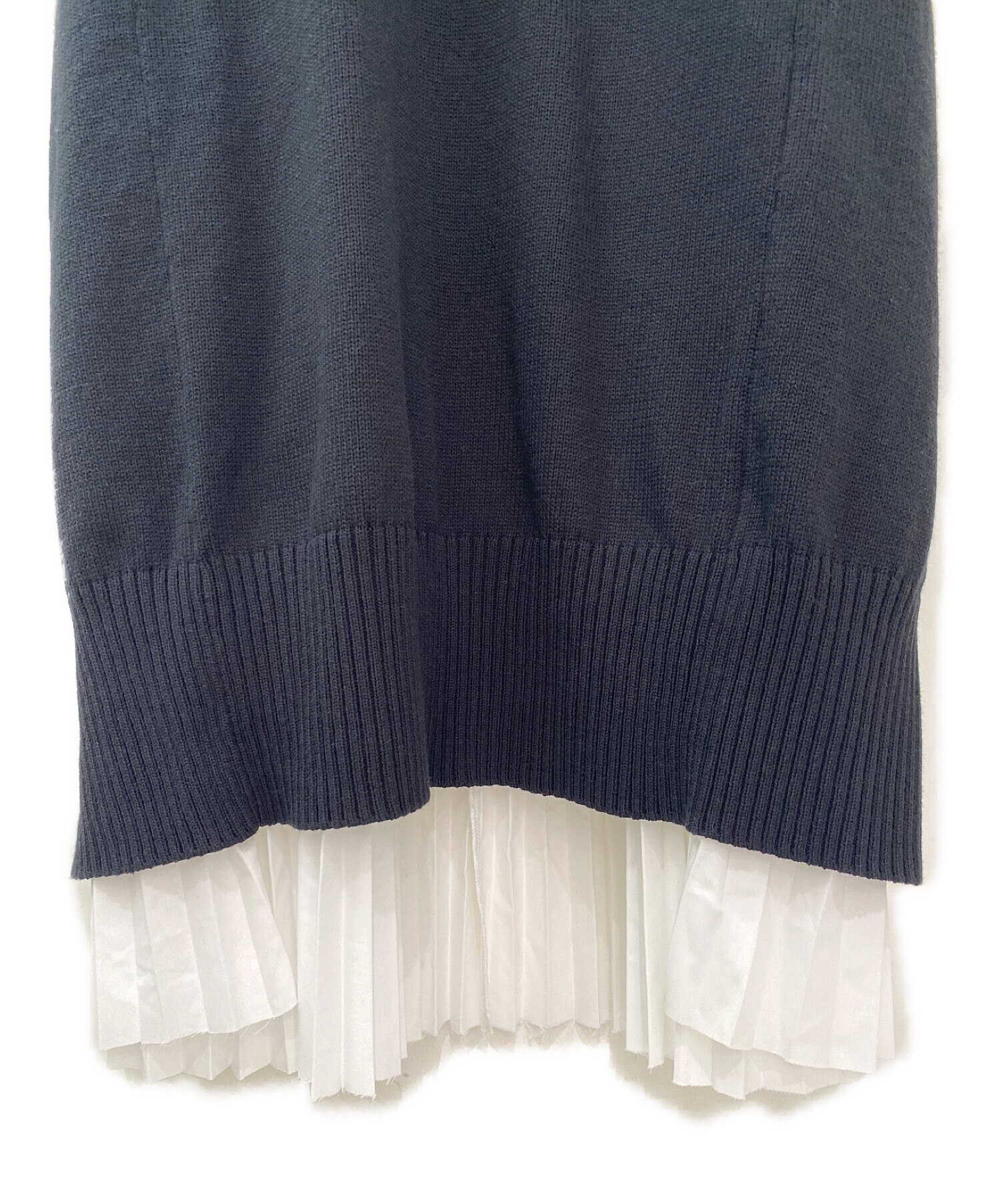 中古・古着通販】sacai (サカイ) 切替ドッキングワンピース ホワイト