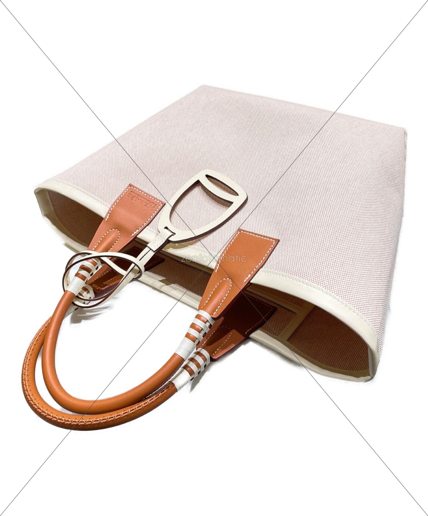 たむ　HERMES エルメス トラウザーズ パンツ 綿 75% 麻 25 エルメス(HERMES)エルメス トラウザーズ パンツ 衣料品 ボトムス