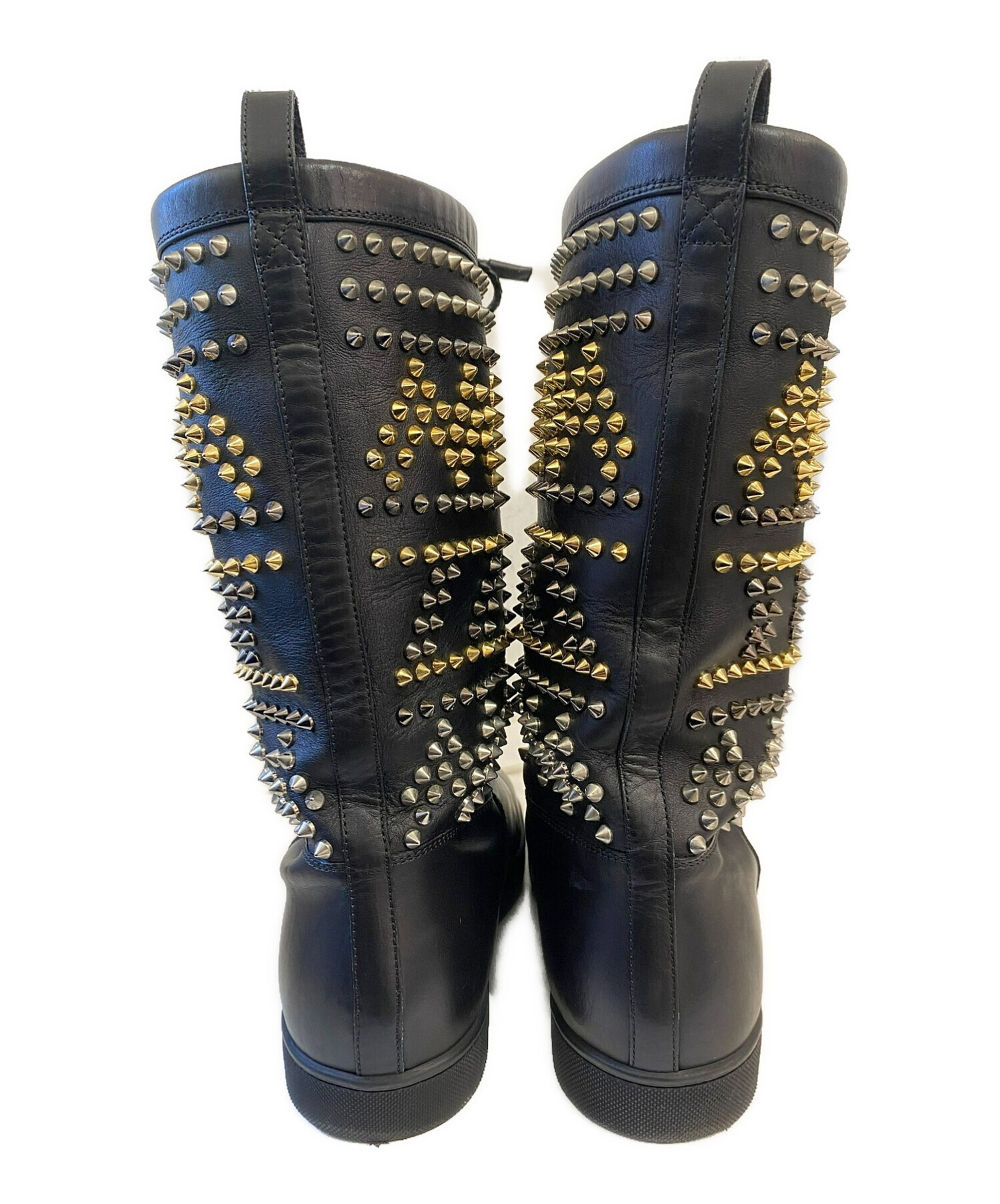 Christian Louboutin スタッズ付きブーティ 中古・古着通販】Christian Louboutin (クリスチャン・ルブタン