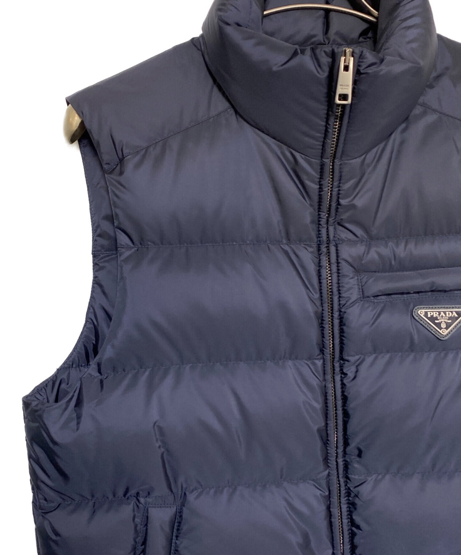 PRADA プラダ ベスト メンズ 【古着】【中古】 中古・古着通販】PRADA (プラダ) ダウンベスト ネイビー サイズ:48