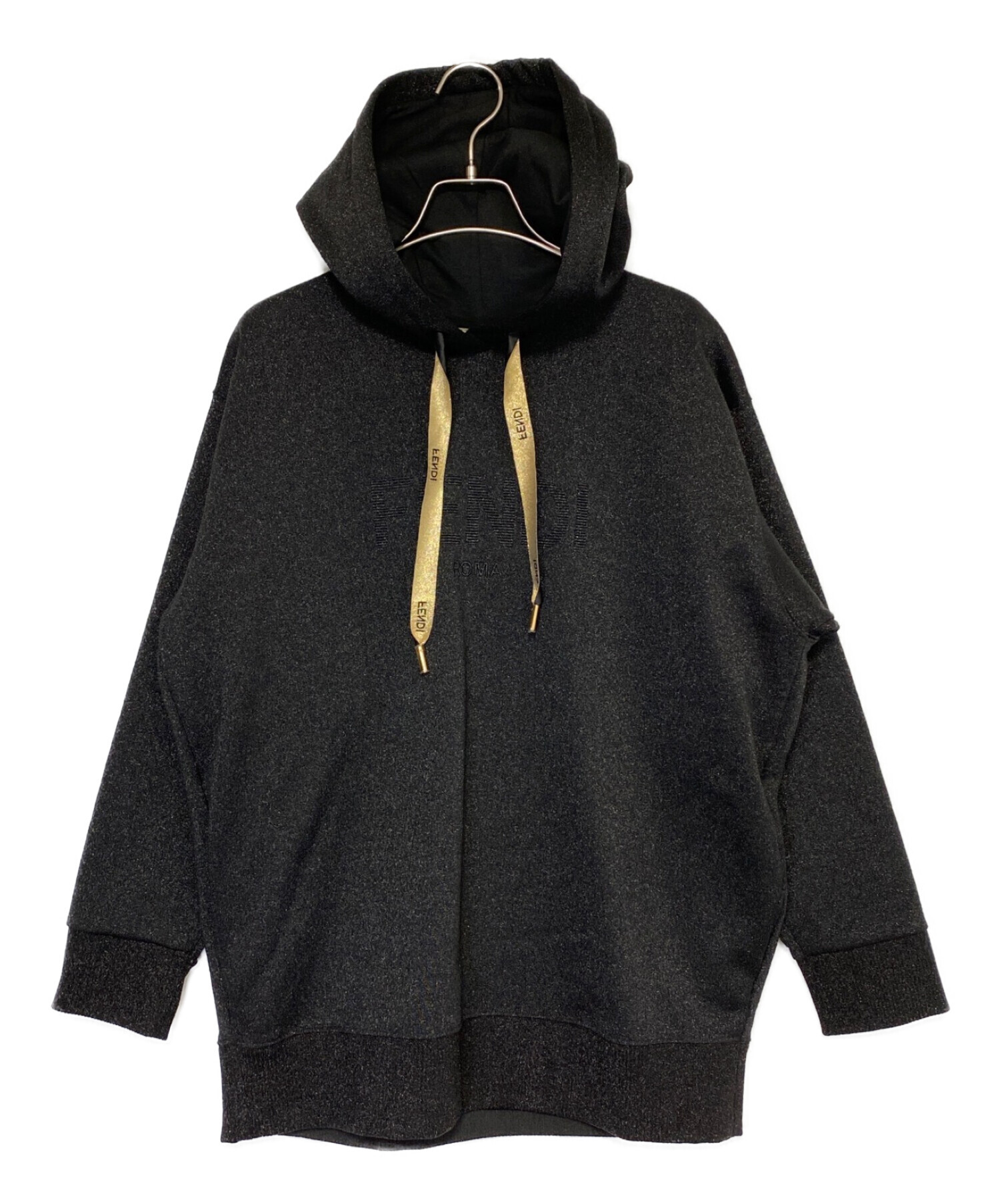 中古・古着通販】FENDI (フェンディ) パーカー ブラック サイズ:S