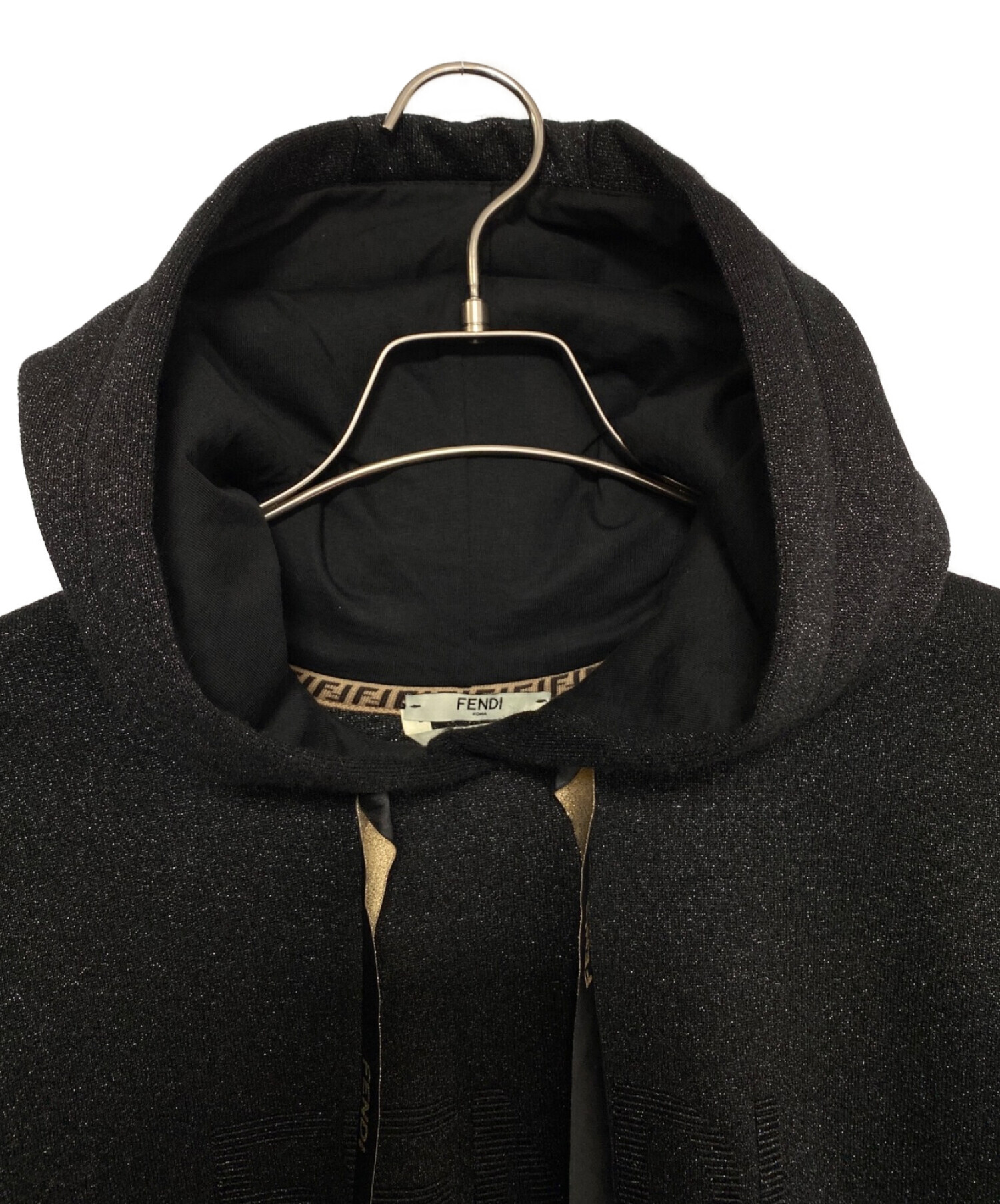 中古・古着通販】FENDI (フェンディ) パーカー ブラック サイズ:S