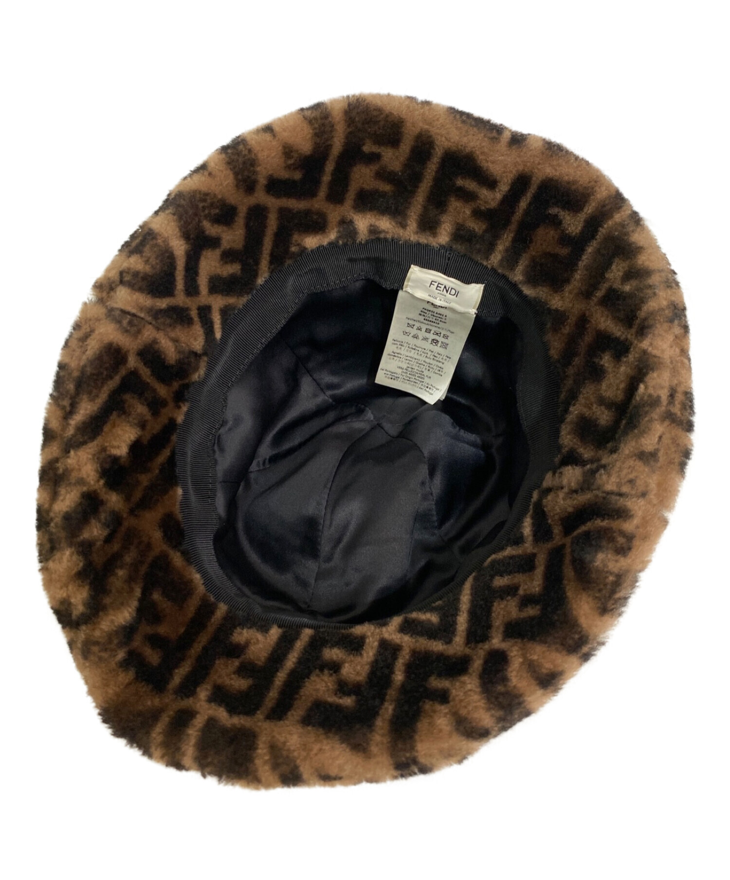 中古・古着通販】FENDI (フェンディ) ズッカ柄バケットハット ブラウン 