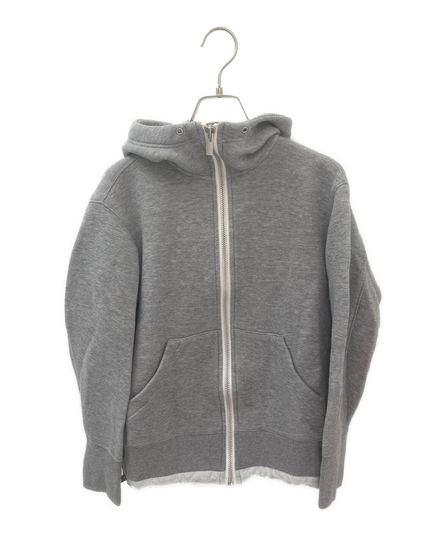 中古・古着通販】sacai (サカイ) ジップパーカー グレー サイズ:2 