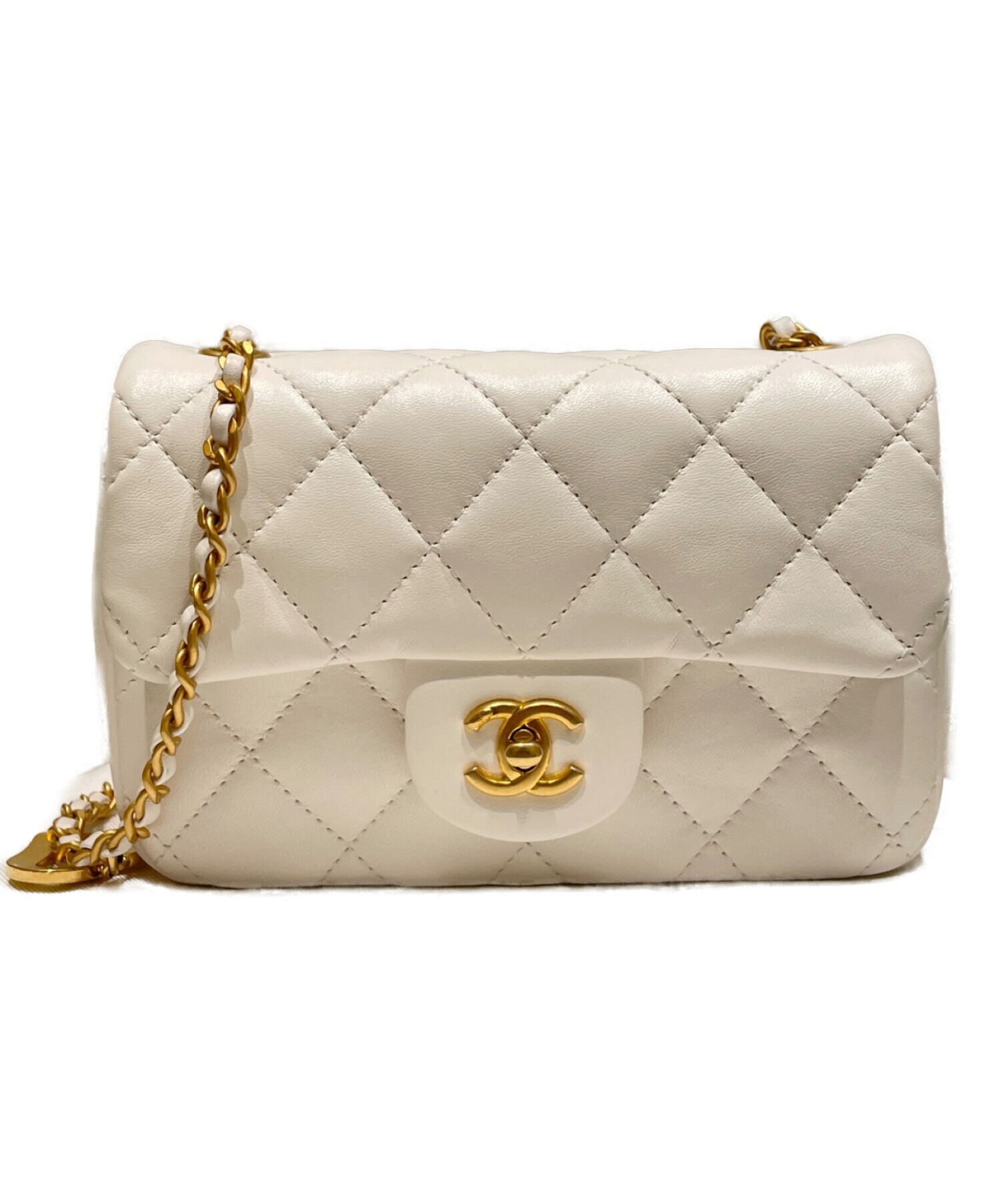 中古・古着通販】CHANEL (シャネル) ミニマトラッセ ホワイト サイズ 