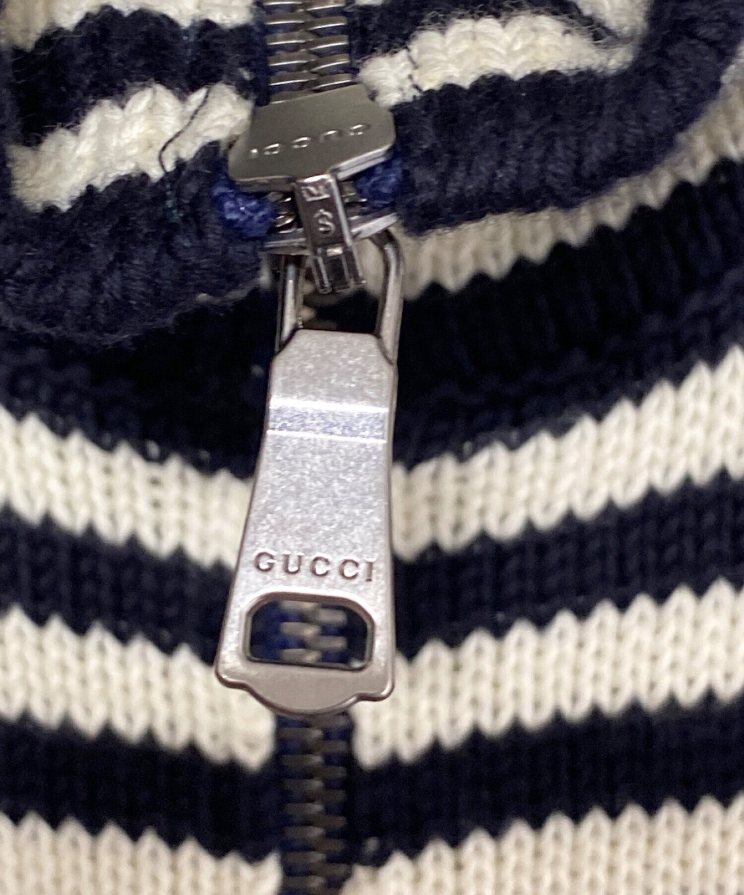 GUCCI ストライプ ジップアップカーディガン 【公式通販】