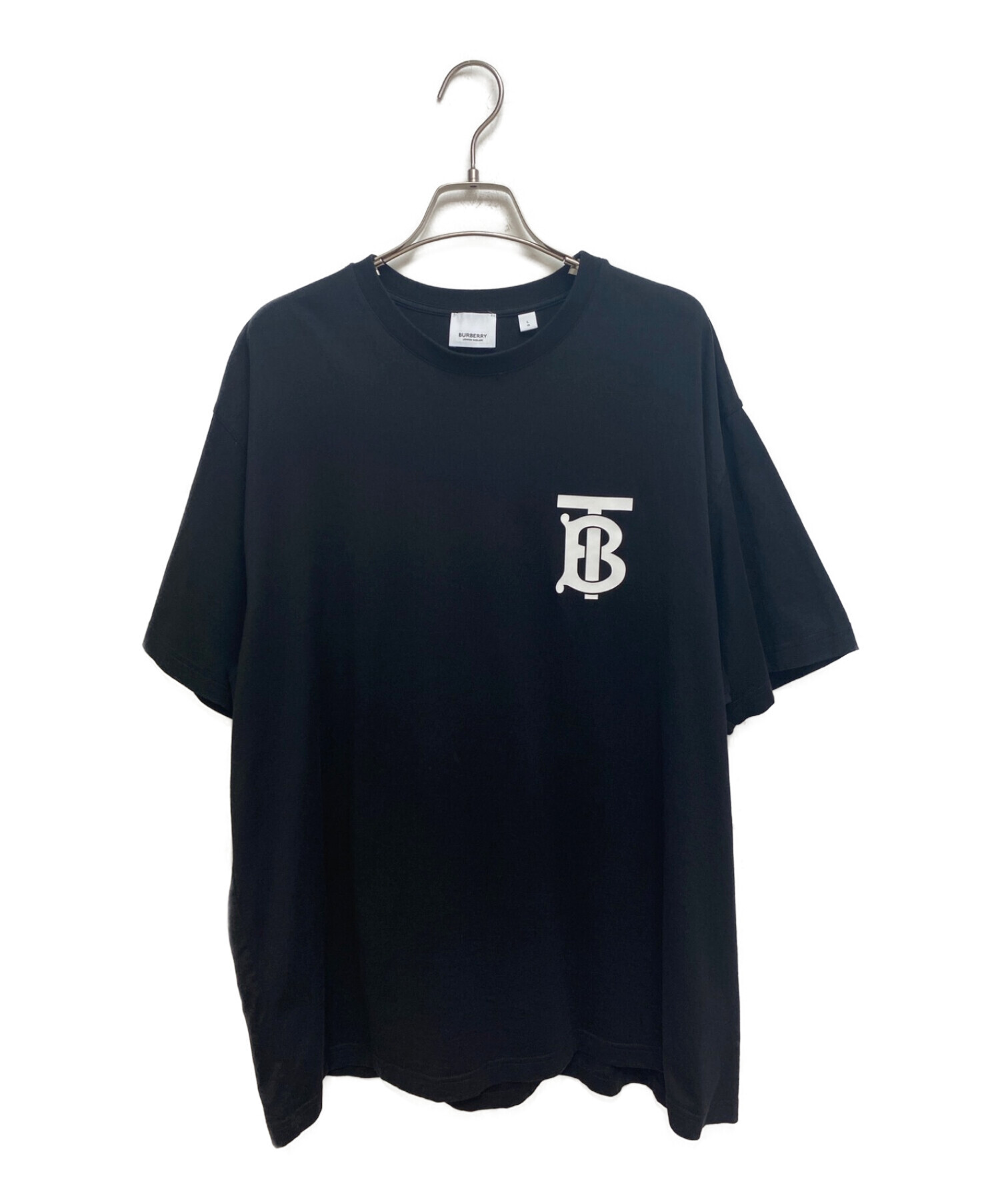 中古・古着通販】BURBERRY (バーバリー) ロゴプリントTシャツ ブラック 