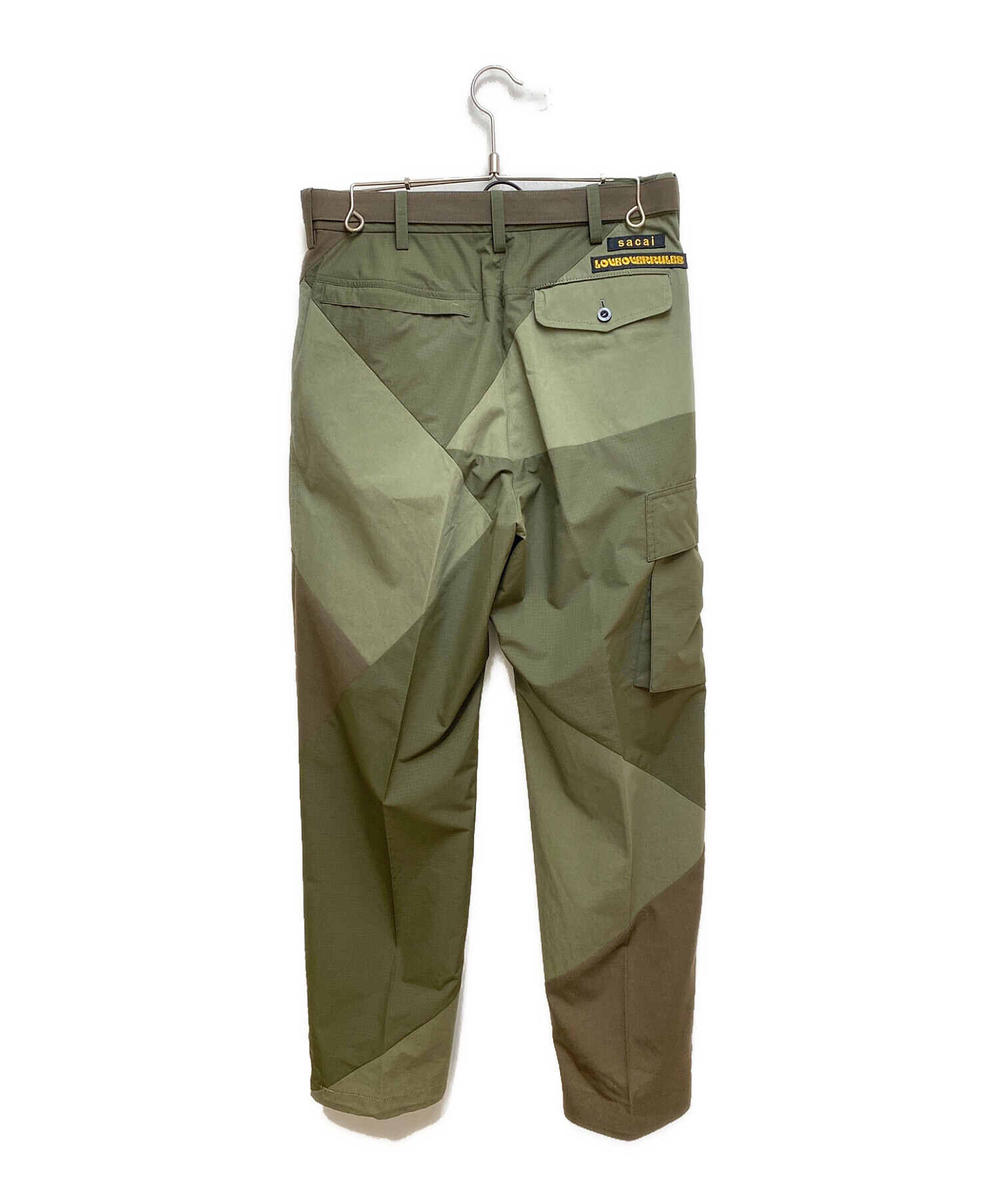 中古・古着通販】sacai (サカイ) ナイロンパンツ オリーブ